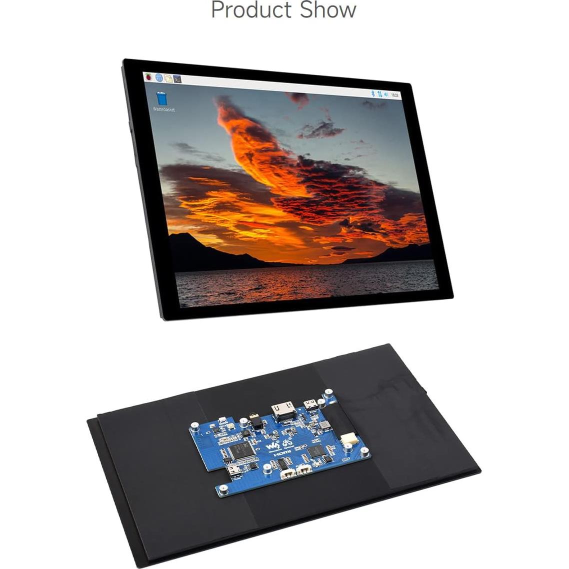 Pantalla LCD Táctil Capacitiva Waveshare 10.1" 1280x800 HDMI