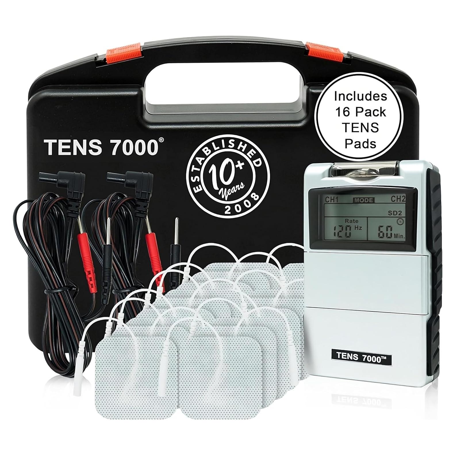 Estimulador Muscular TENS 7000 con 16 Electrodos