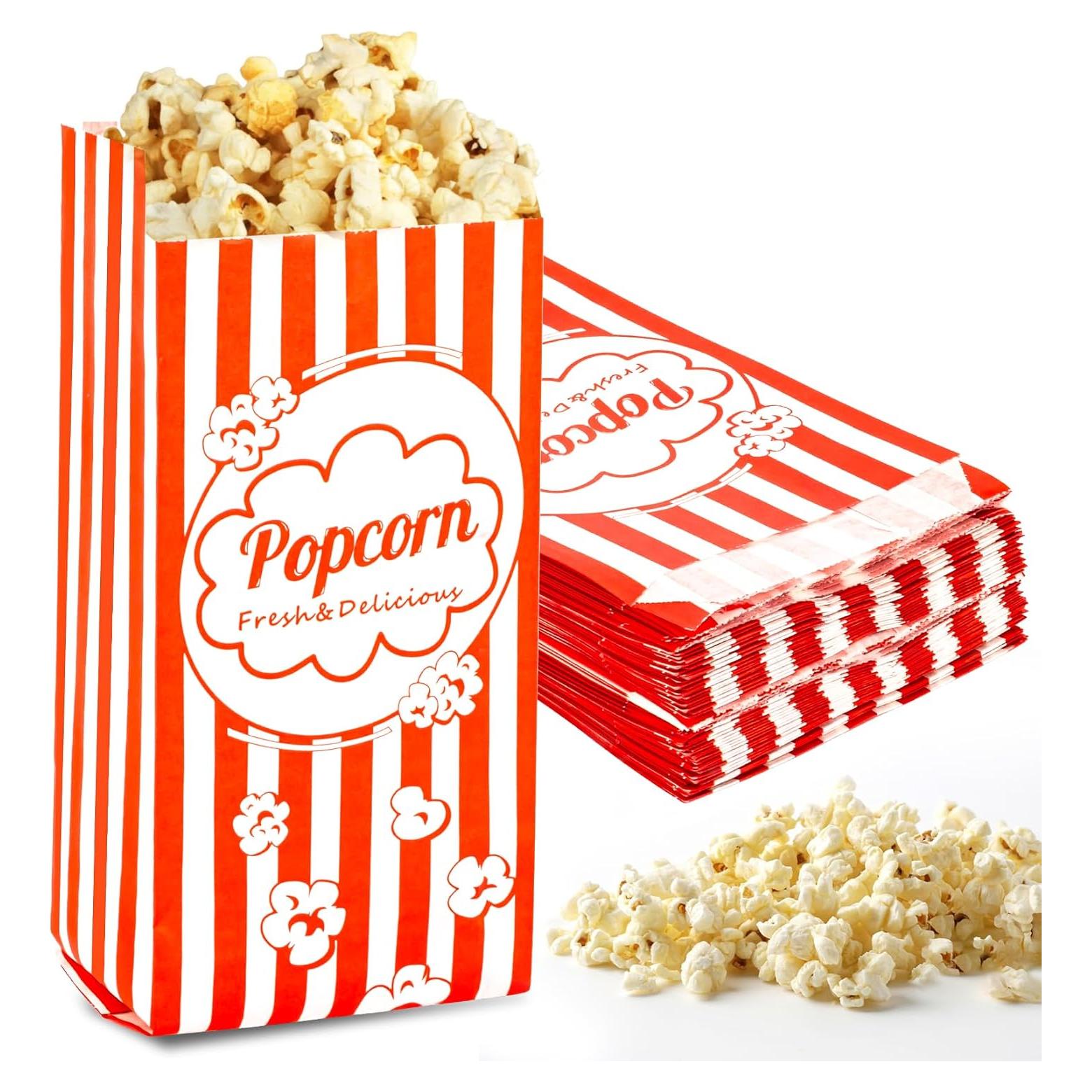 100 Bolsas Desechables para Palomitas MAQIHAN 21x9cm