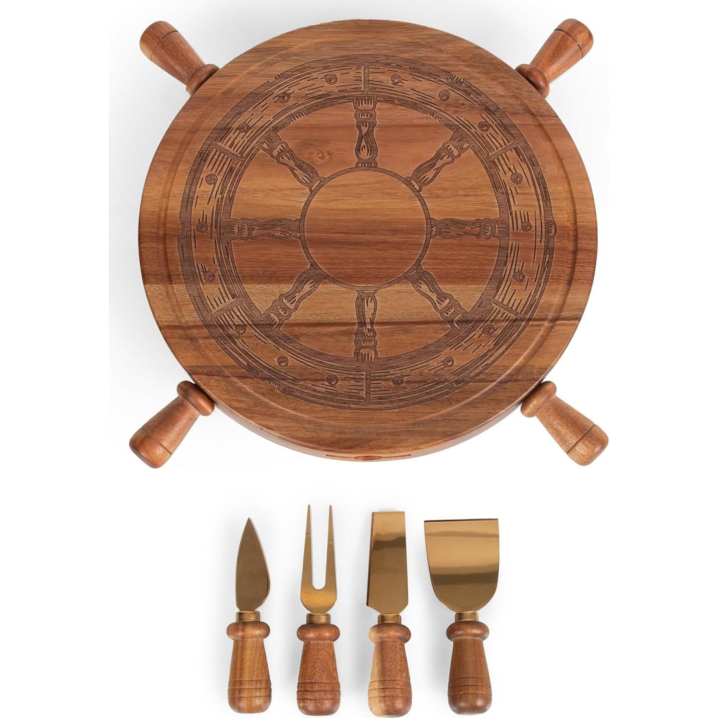 Tabla de Queso Lazy Susan PICNIC TIME con Cuchillos 29cm