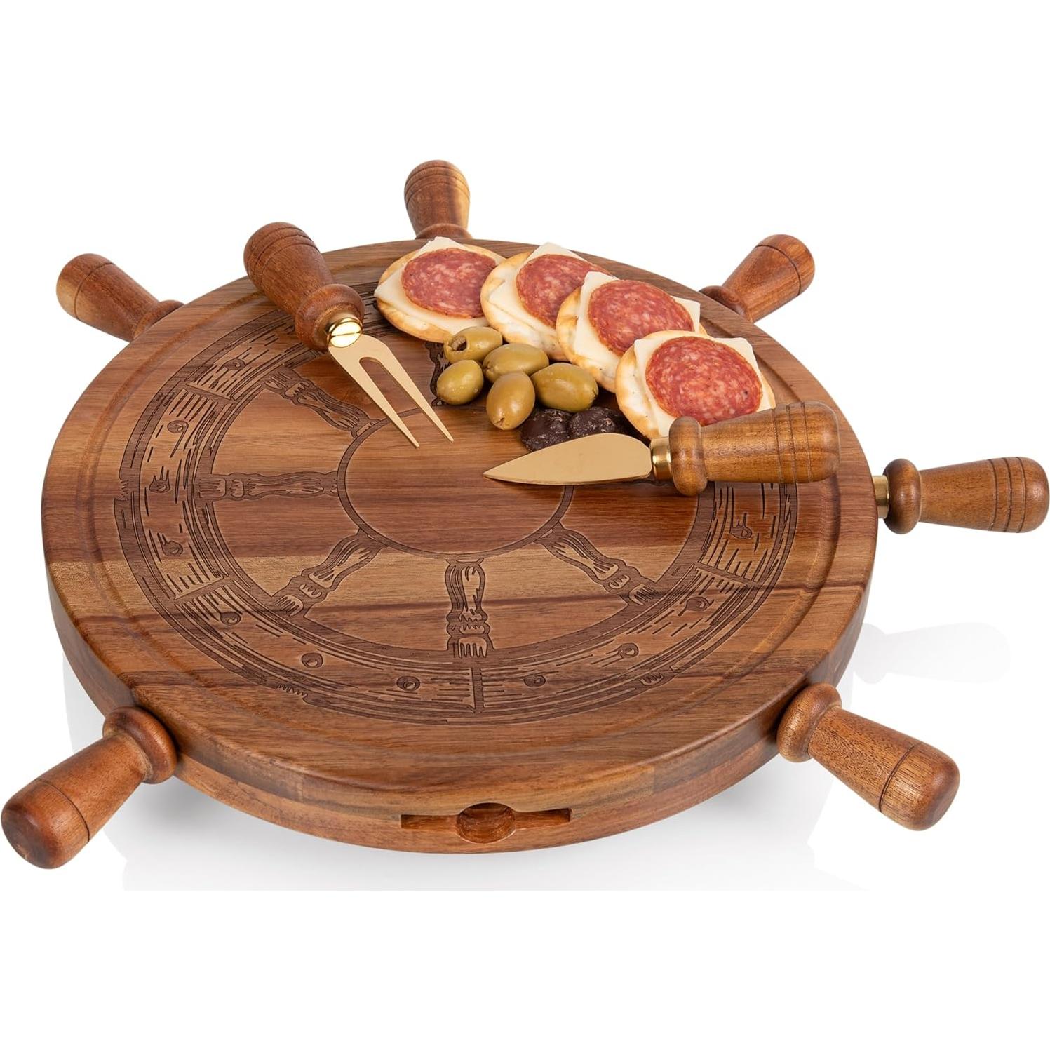 Tabla de Queso Lazy Susan PICNIC TIME con Cuchillos 29cm