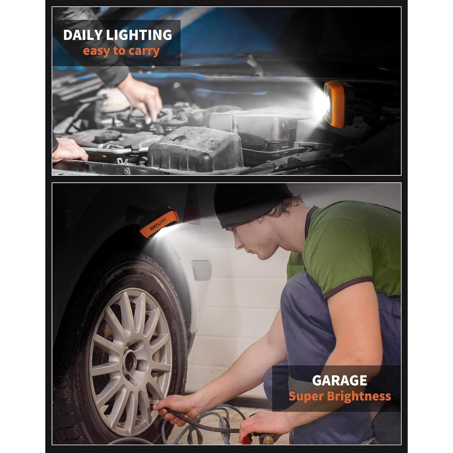 Luz de Trabajo Recargable Anylight 1200LM IP65 4 Modos