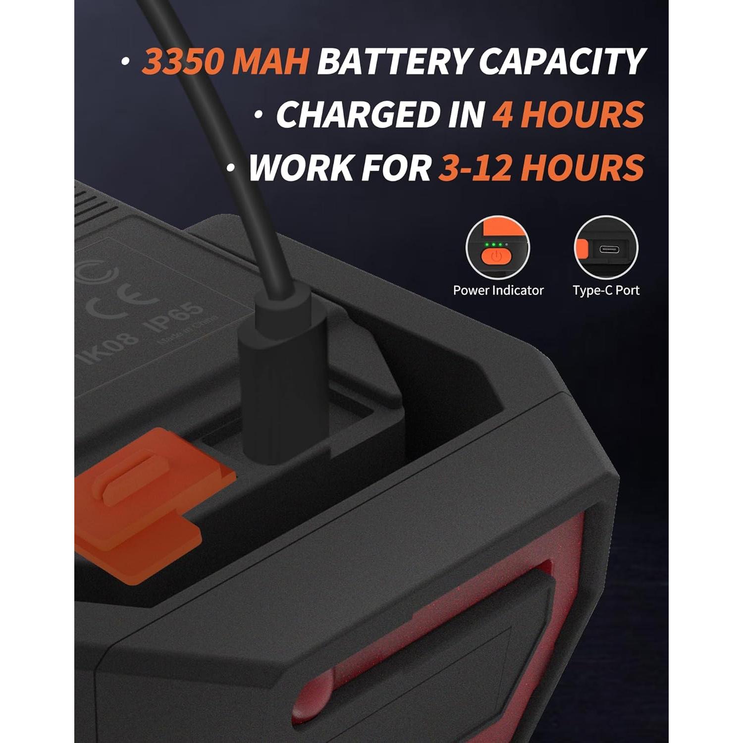 Luz de Trabajo Recargable Anylight 1200LM IP65 4 Modos