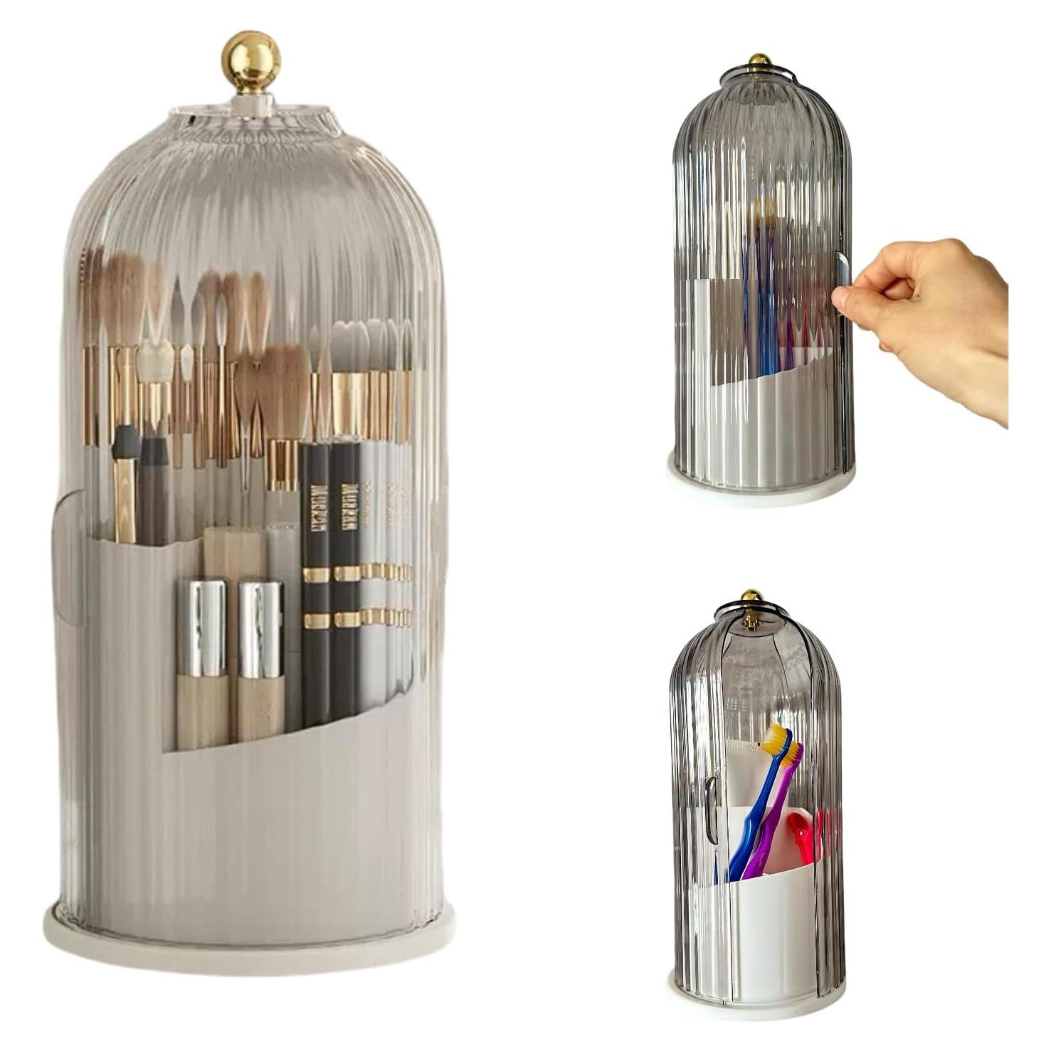 Soporte de Cepillo de Dientes Cubierto Aimery 12.7x26.9 cm Transparente