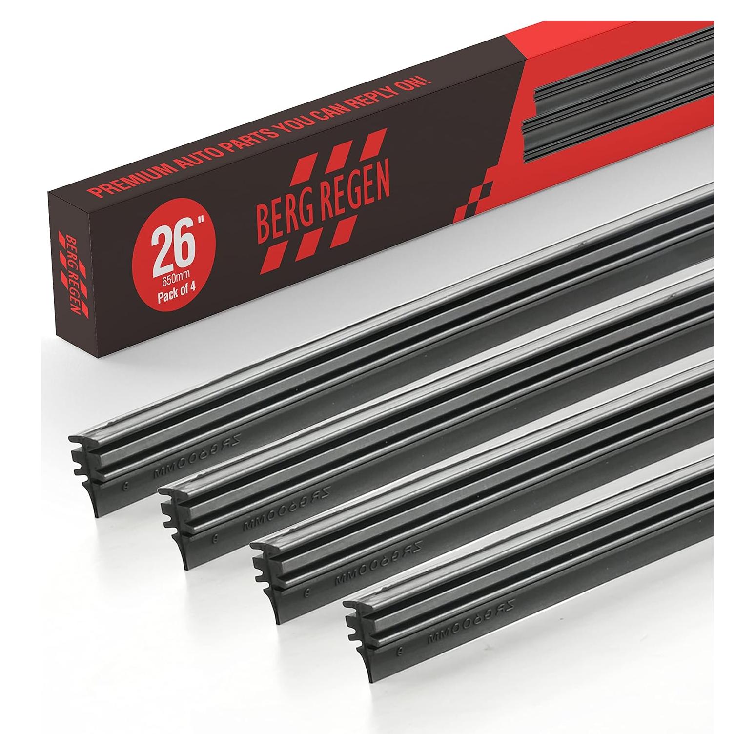 Recambios de Limpiaparabrisas 4 Pcs BERG REGEN 66 cm Ajustables