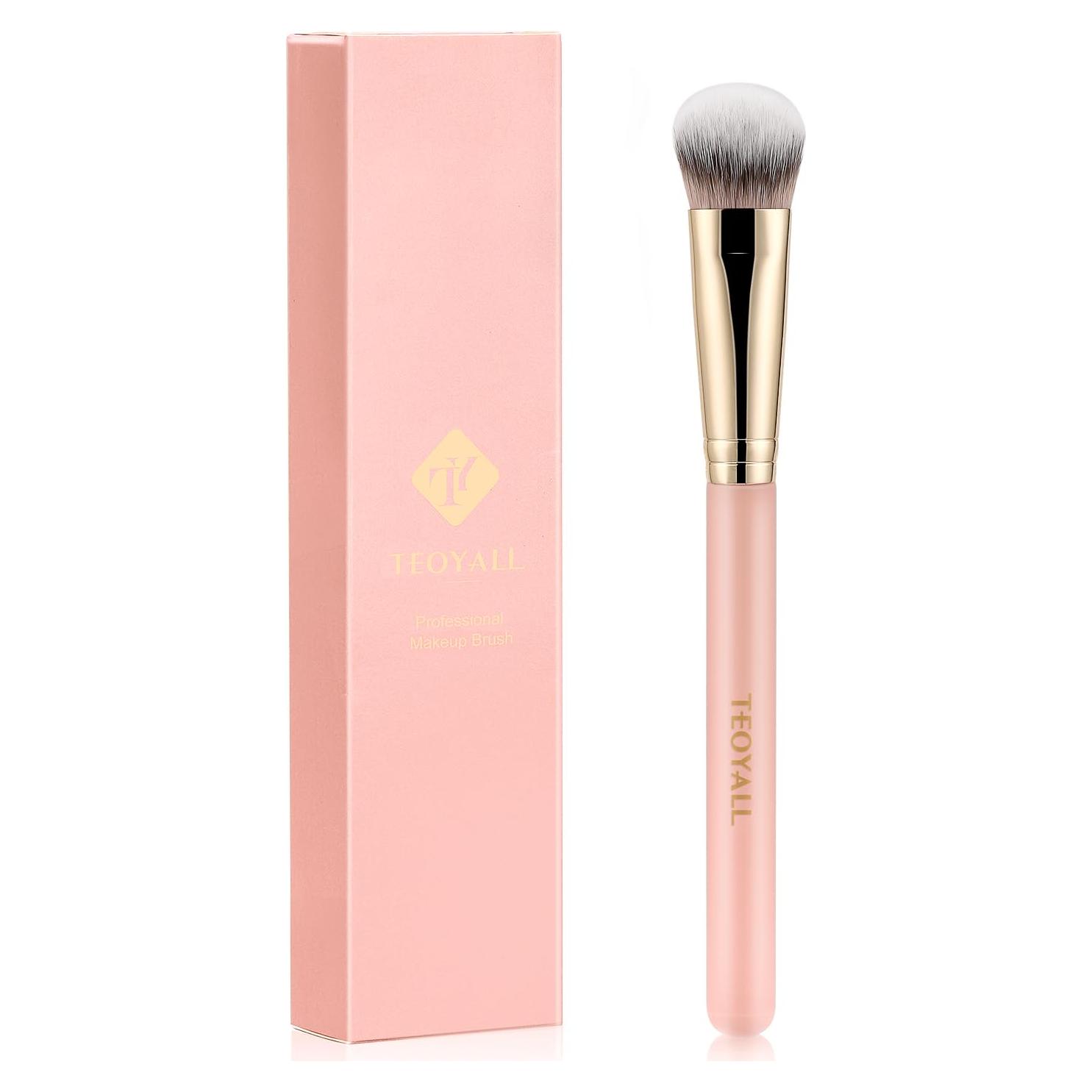 Brocha Angulada Plana TEOYALL para Corrector y Bronceador - Cerdas Sintéticas