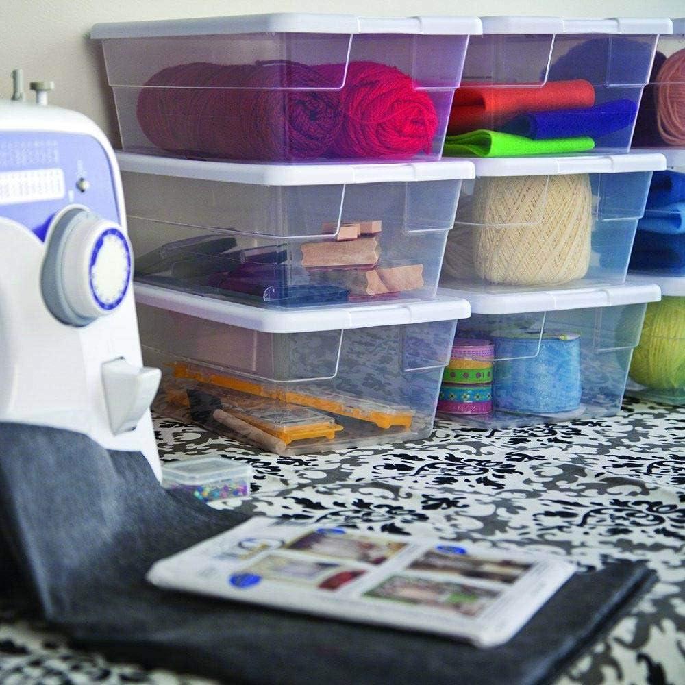 Contenedor de Almacenamiento Apilable Sterilite 6 Qt Transparente