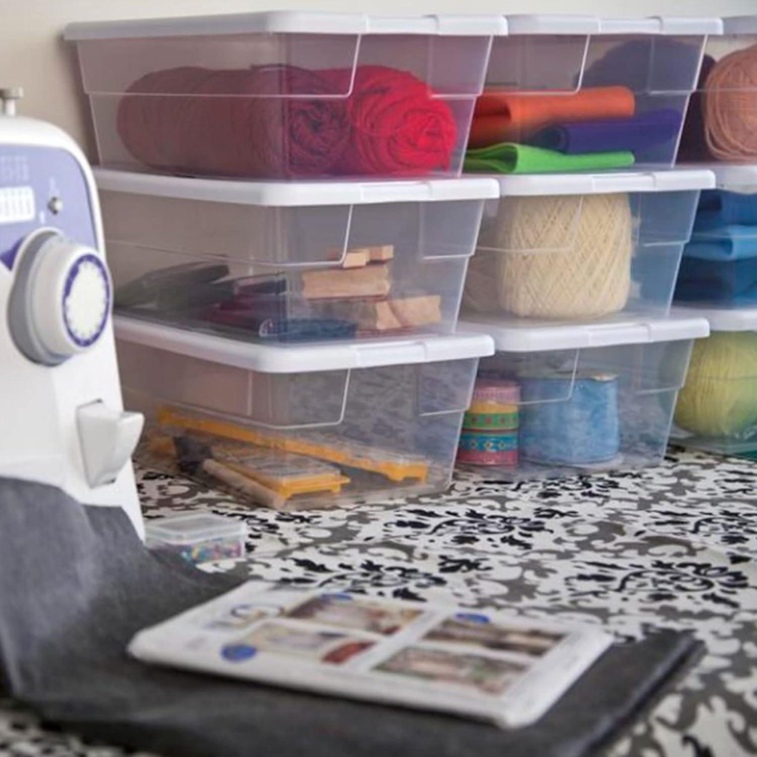 Contenedor de Almacenamiento Apilable Sterilite 6 Qt Transparente