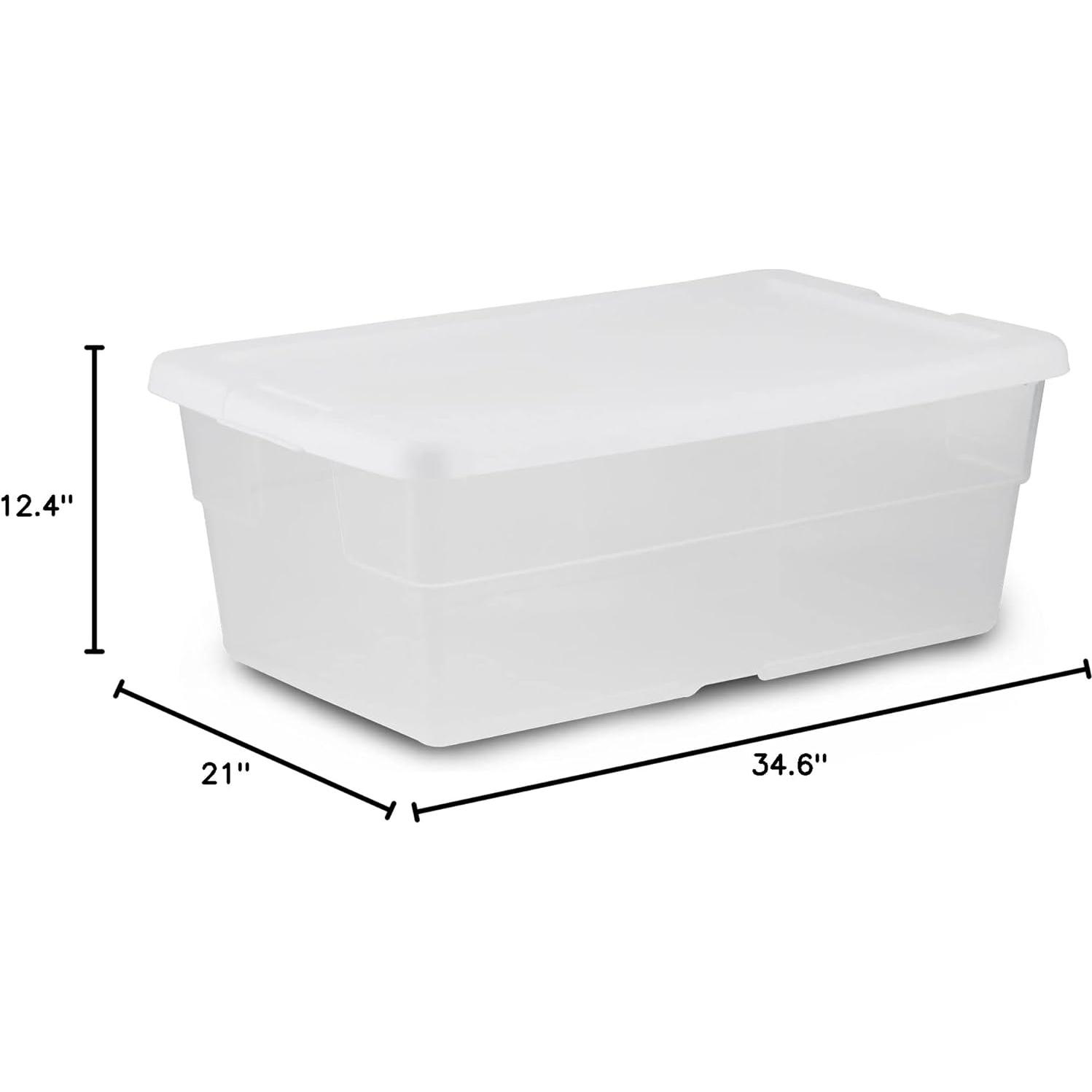 Contenedor de Almacenamiento Apilable Sterilite 6 Qt Transparente