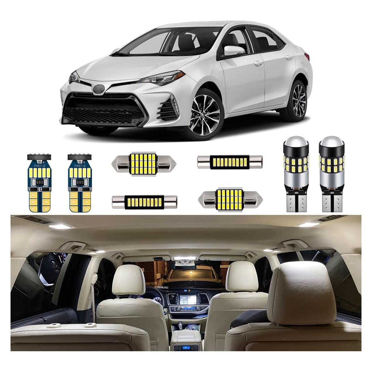 Kit de Luces LED Interiores AUTOGINE para Toyota Corolla 2013-2022