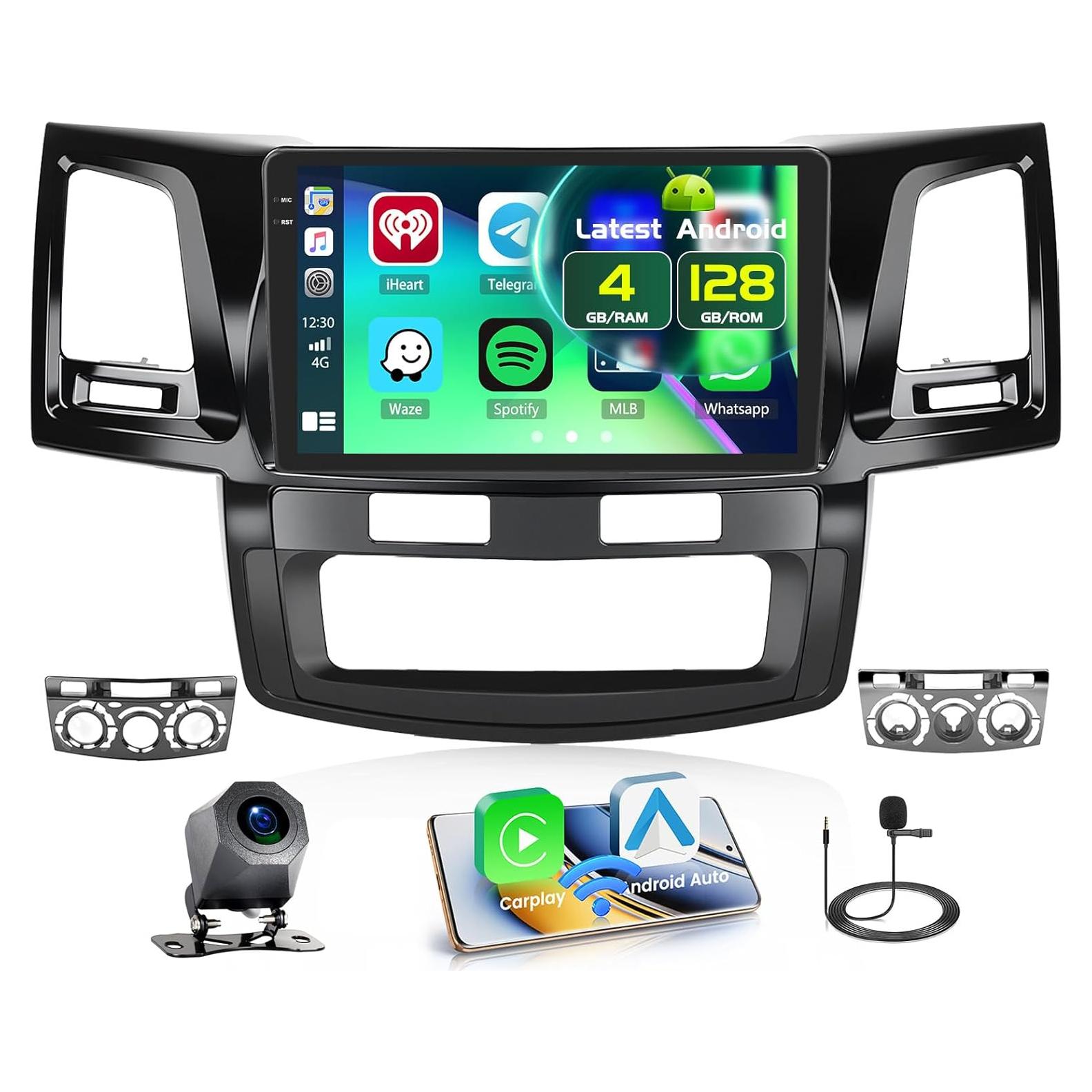 Estéreo Android 15 Fuluku 9" para Toyota Fortuner 2005-2014