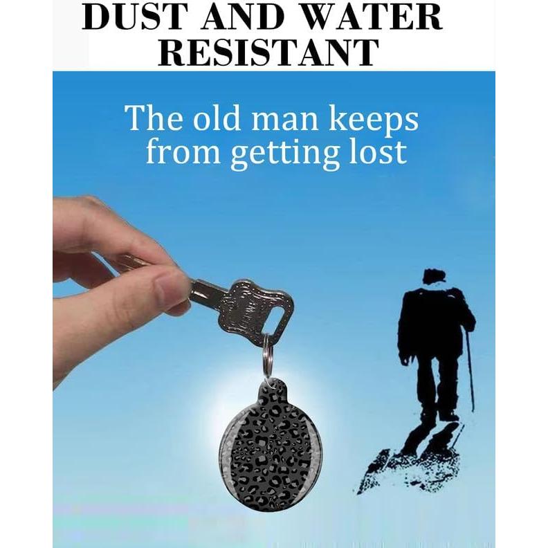 Funda Protectora para Air Tag ANDRIU - Leopardo Negra