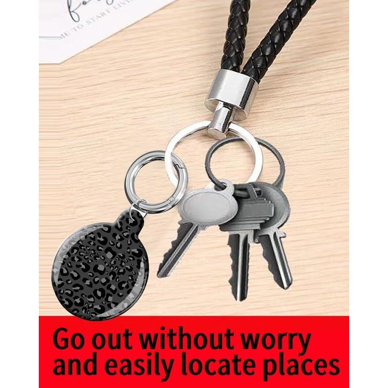 Funda Protectora para Air Tag ANDRIU - Leopardo Negra