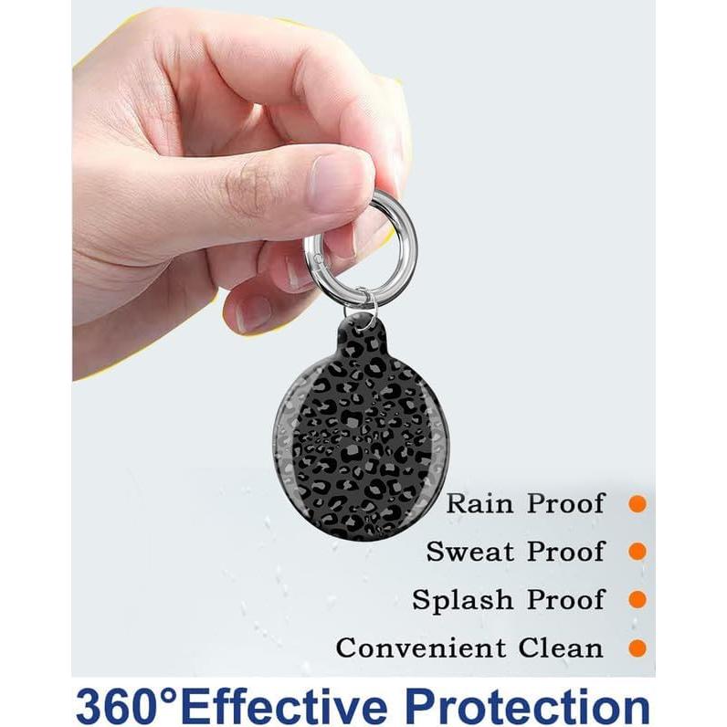 Funda Protectora para Air Tag ANDRIU - Leopardo Negra