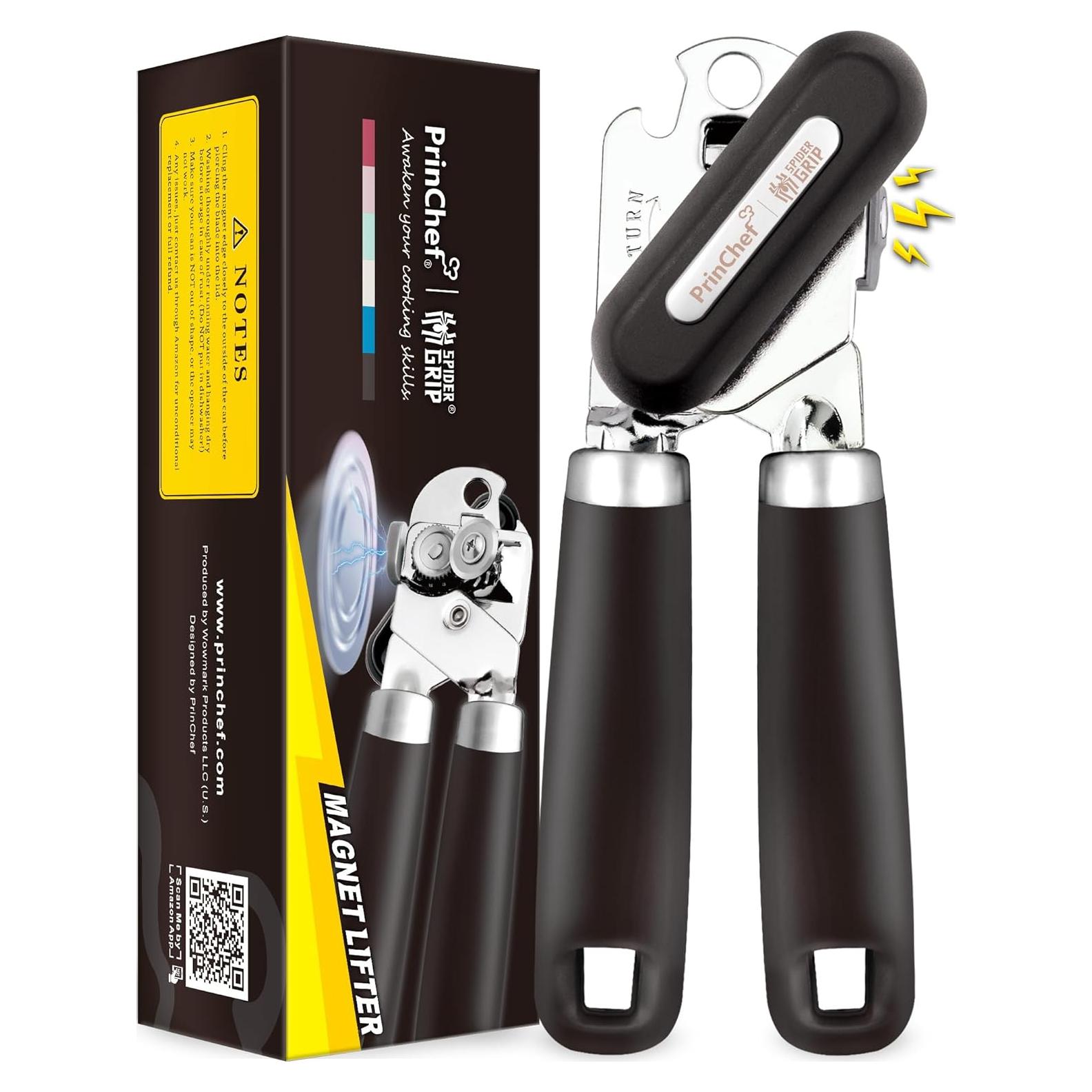 Abridor de Latas Manual PrinChef con Imán y Mango Cómodo