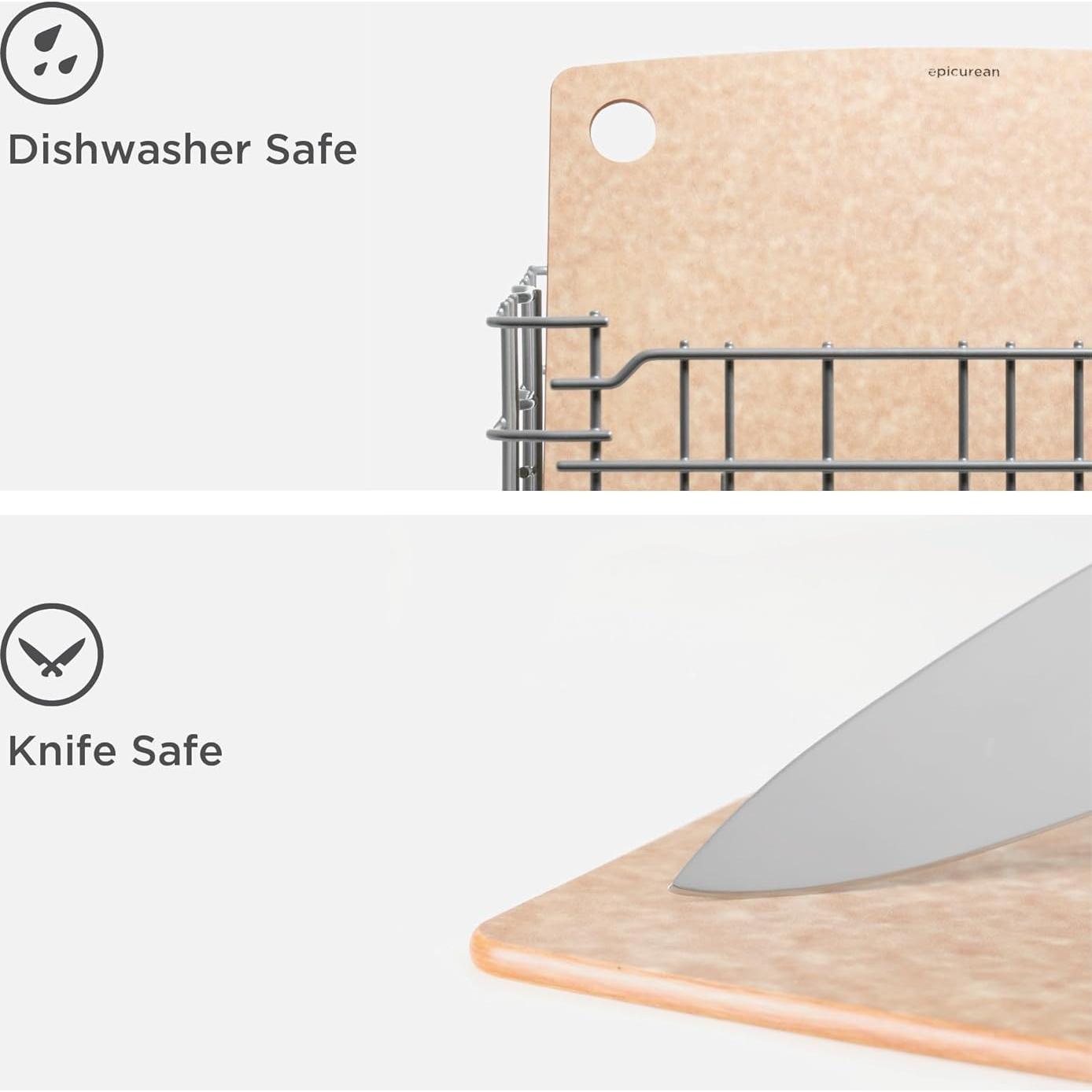 Tabla de Cortar Epicurean 29.2x22.9 cm Natural Doble Cara