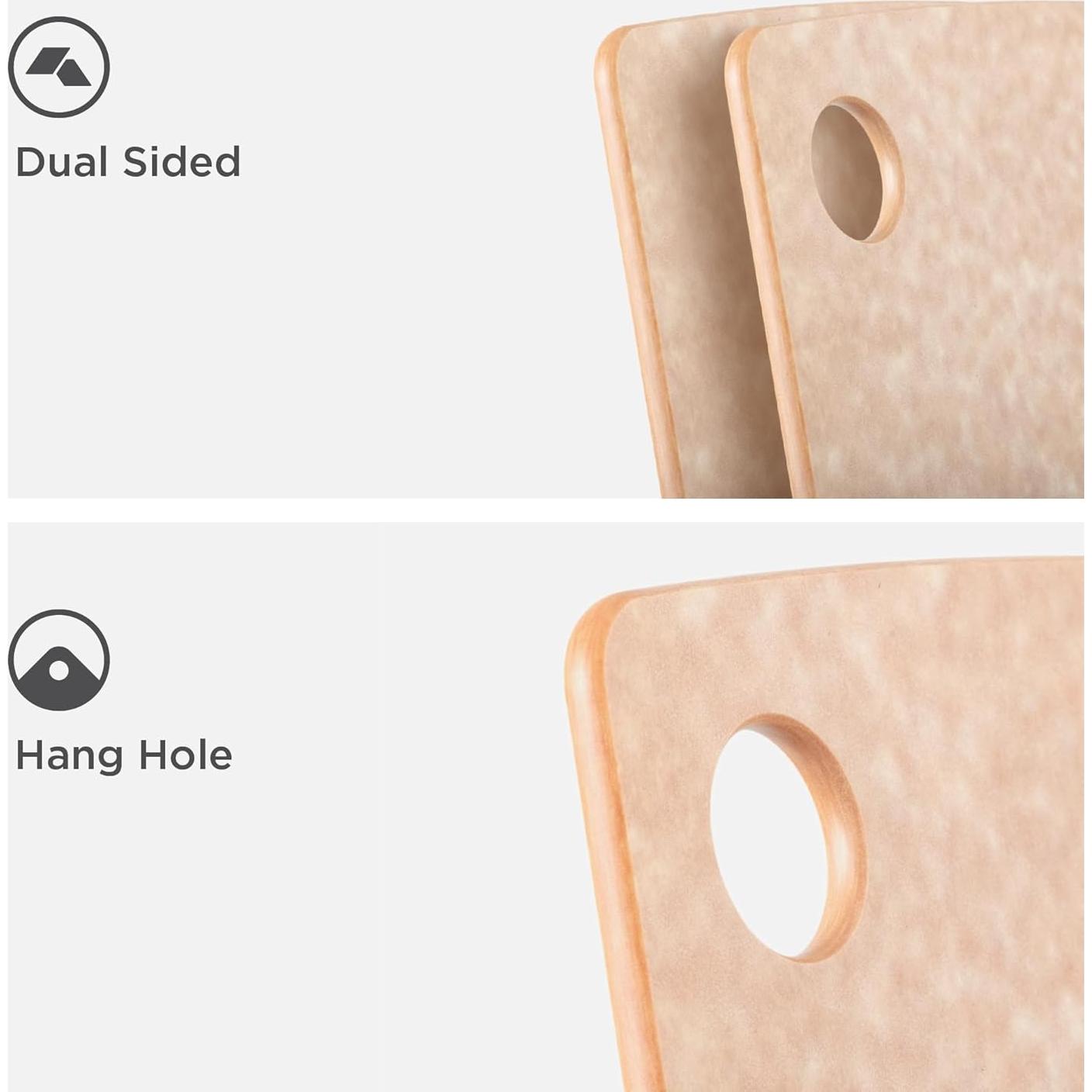 Tabla de Cortar Epicurean 29.2x22.9 cm Natural Doble Cara