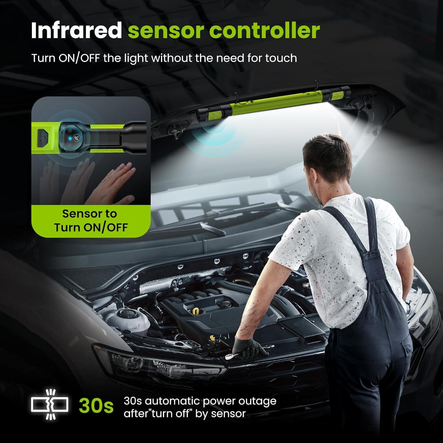 Luz de Trabajo LED ETOOLAB 3000LM Inalámbrica Verde