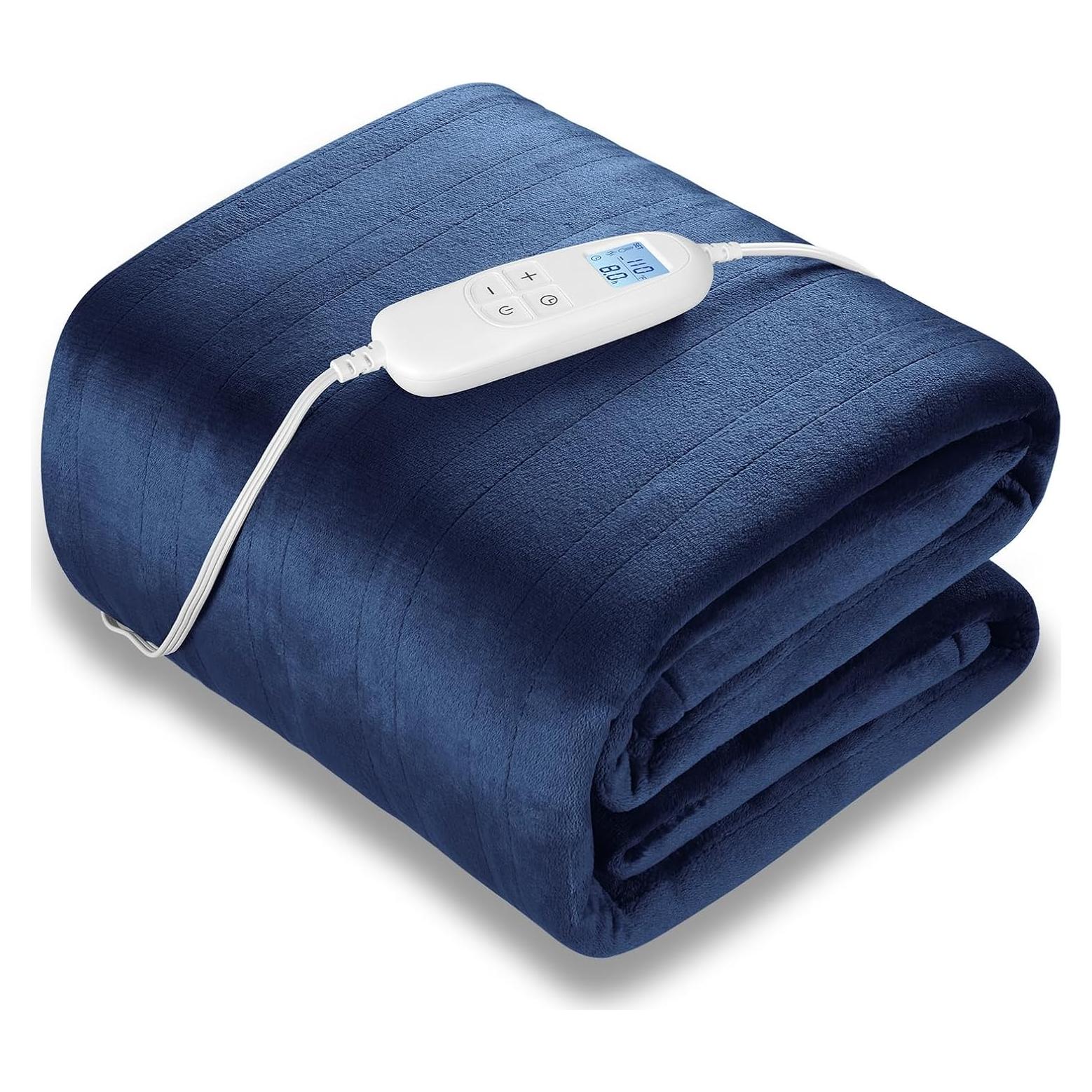 Manta Eléctrica Calentada FIGERM 213x229 cm 6 Niveles Azul