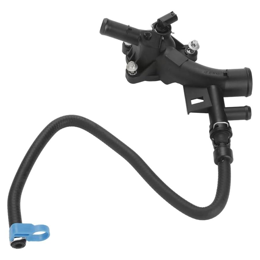 Engine Coolant Housing Water Outlet with Hose - Compatible for Chevrolet Cruze 2011-2016 - Replace Part 25193922 13251447