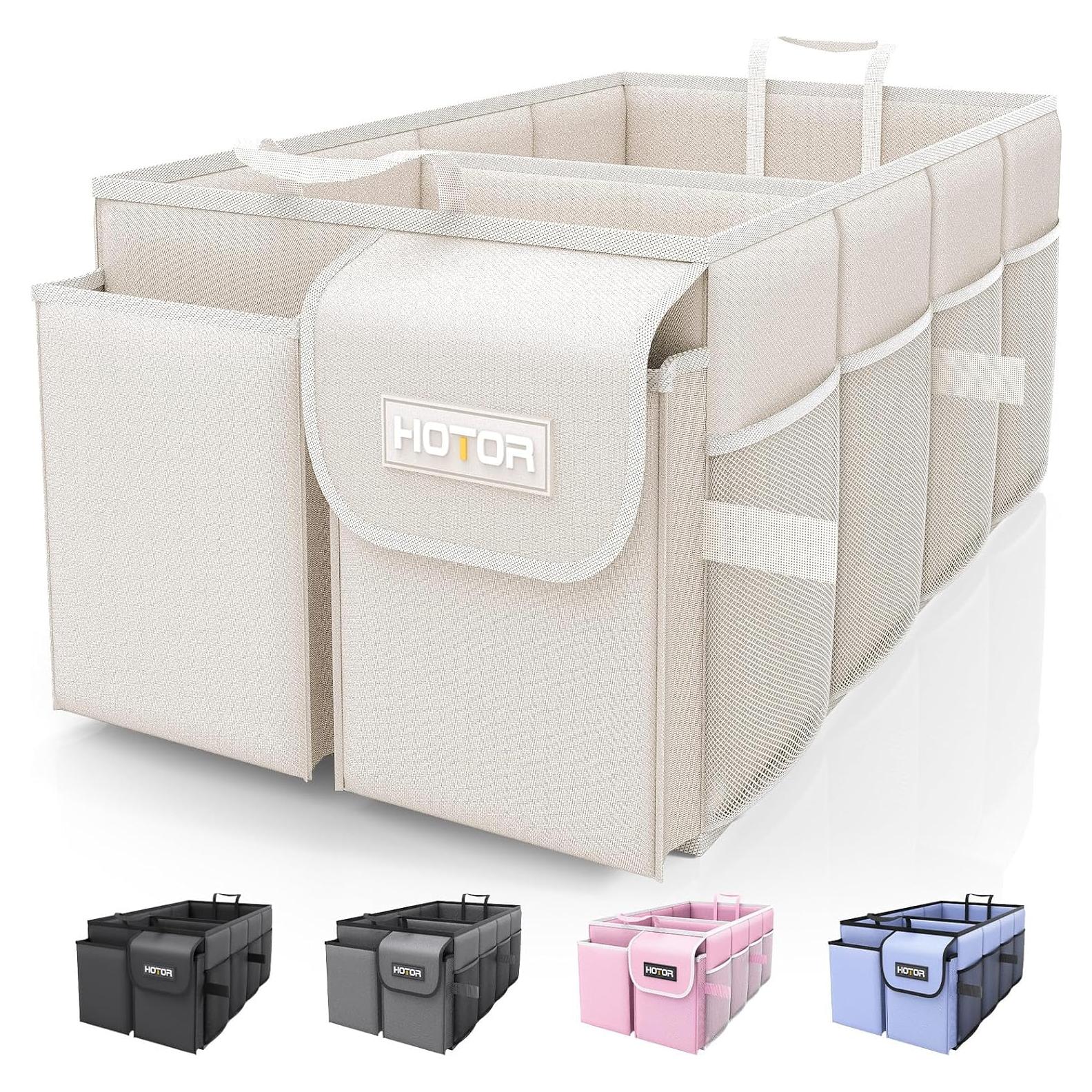 Organizador de Maletero HOTOR US11032 Beige 54x32x27cm 2 Compartimentos