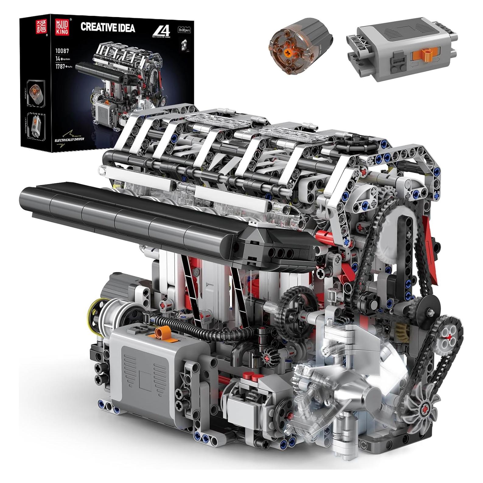 Mould King 10087 Kit de Construcción Motor L4 1787 Piezas