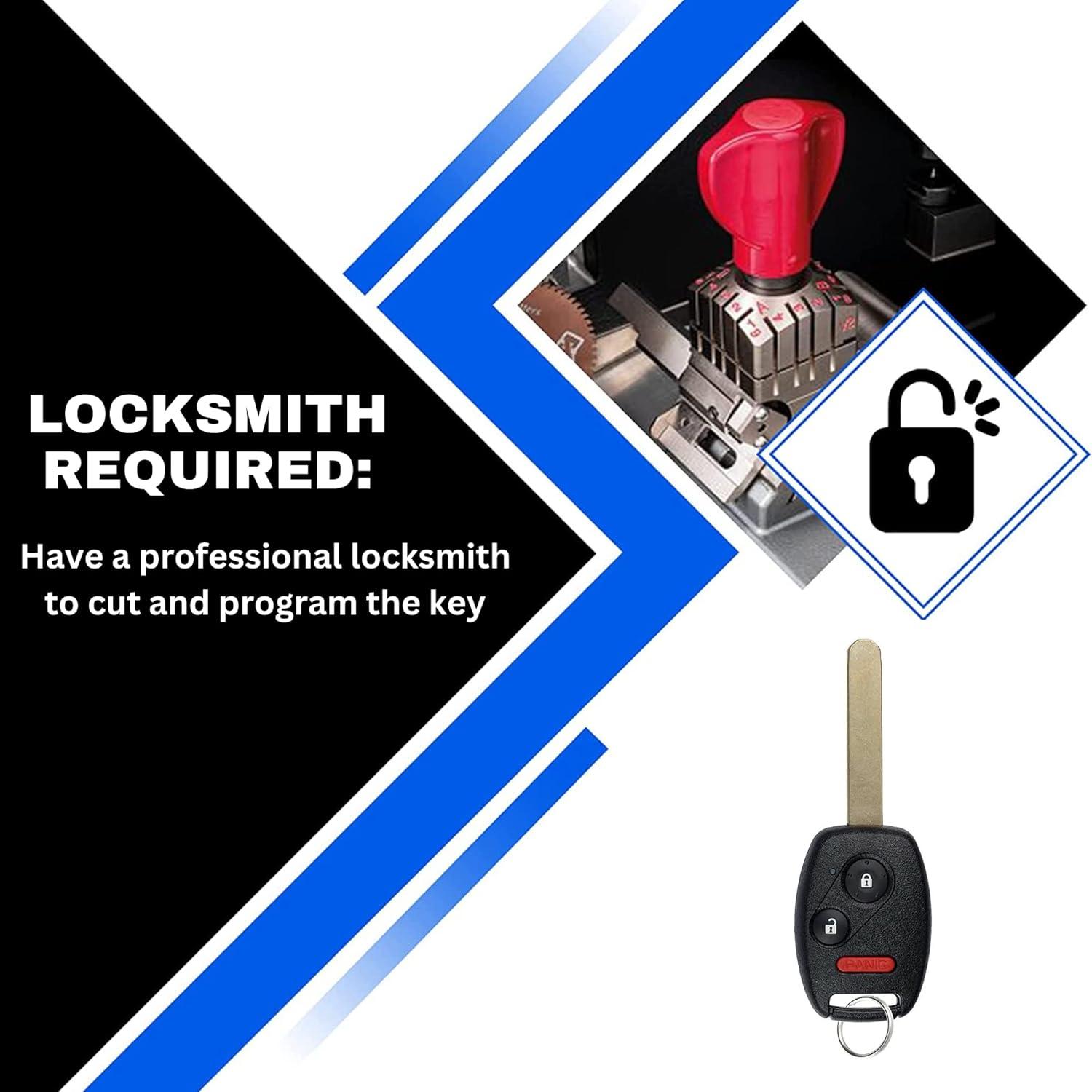 Control Remoto Honda Fit/Odyssey/Ridgeline 3 Botones