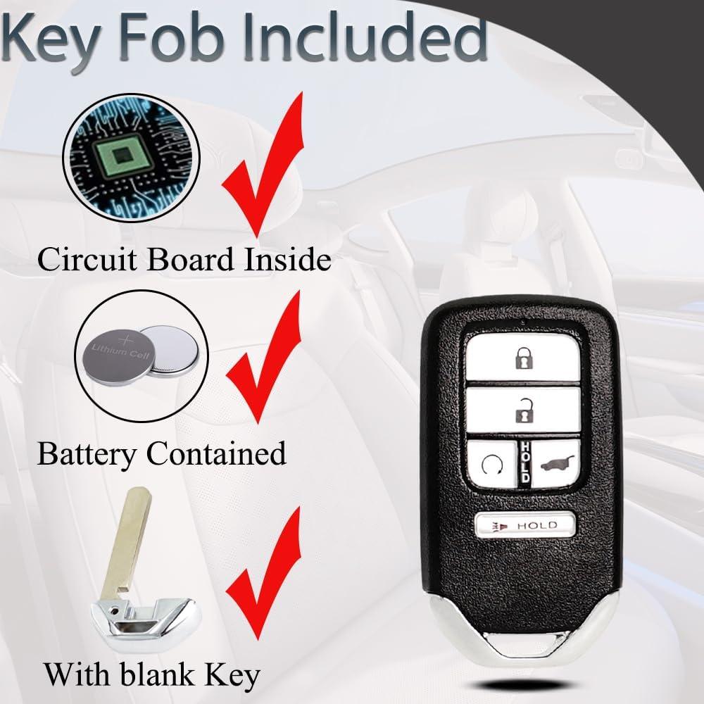 Llave de control remoto Honda CRV Civic Pilot 2016-2021
