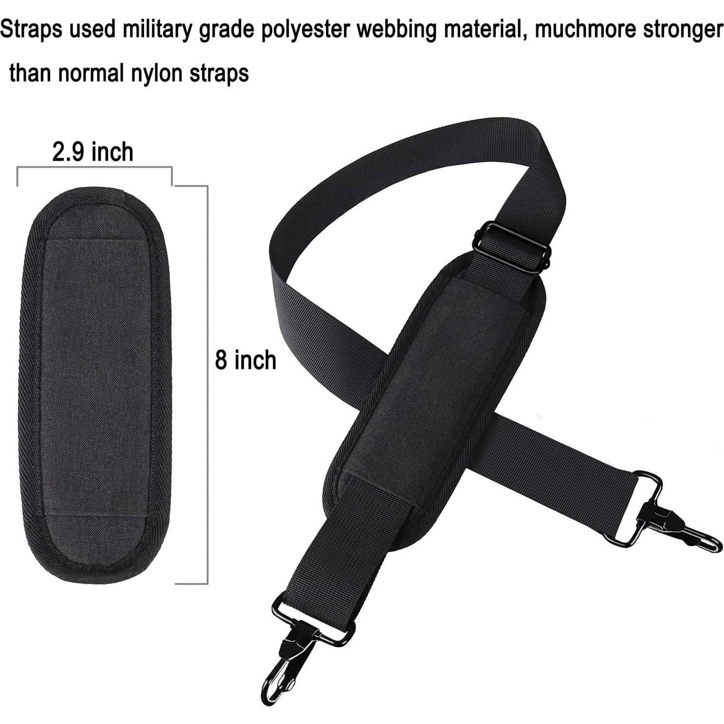 Correa de Hombro Ajustable Askuko 142 cm Negra para Bolsa