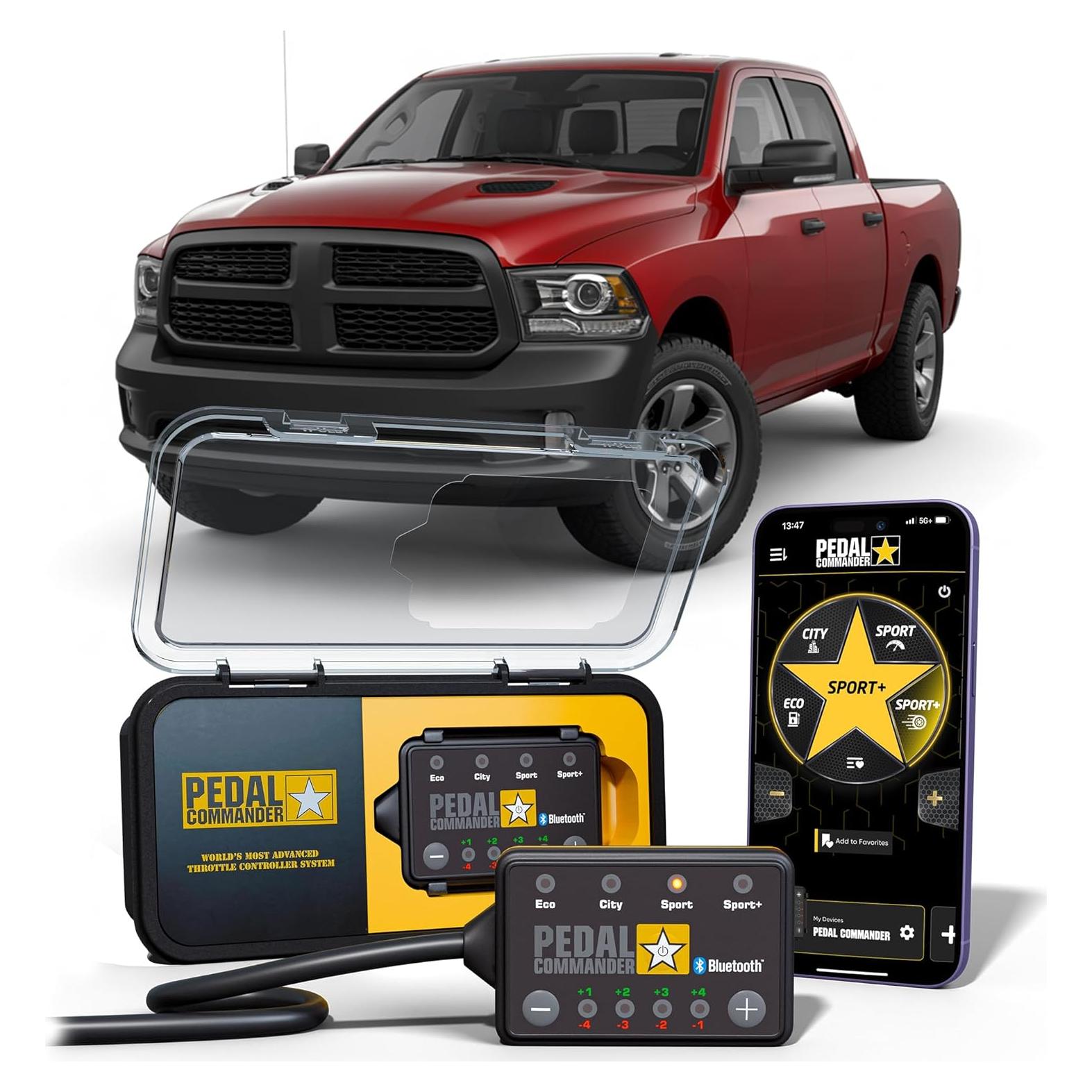 Controlador de Respuesta Acelerador Pedal Commander PC31-BT para Dodge Ram 2007-2018