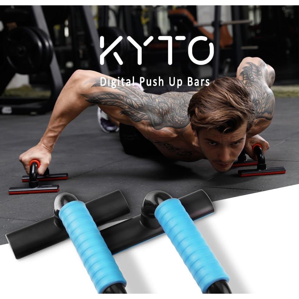 Barras de Flexiones KYTO con Soporte Antideslizante Azul