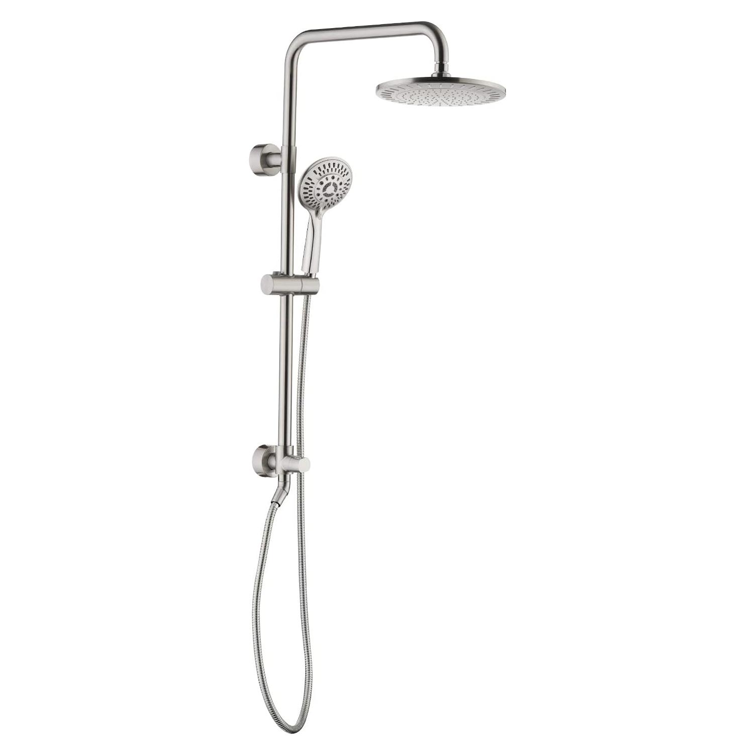 Sistema de Ducha BRIGHT SHOWERS con Cabezal de Lluvia 9" y Manguera 152.4 cm