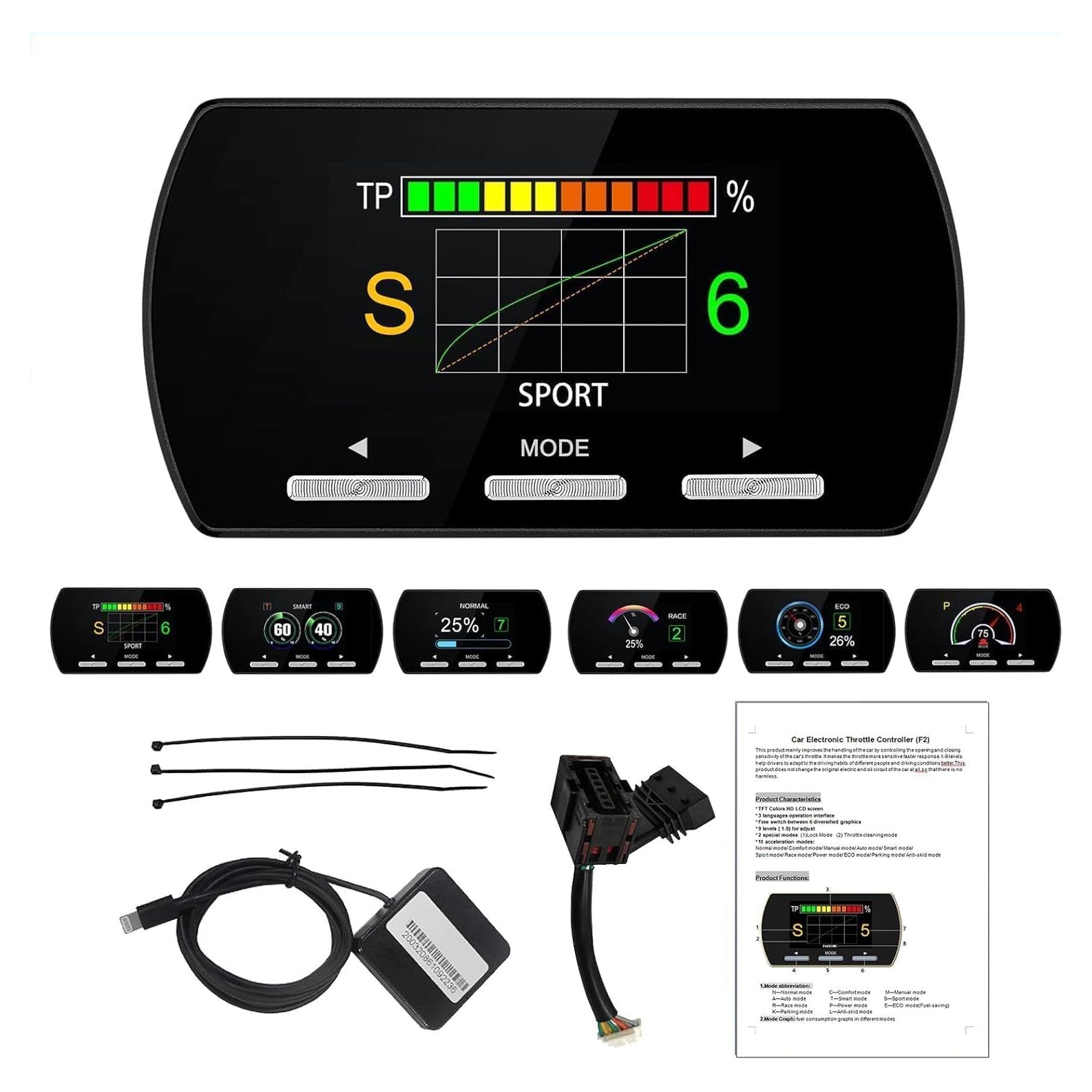 Controlador de Respuesta del Acelerador Qagea 807 - 9 Modos