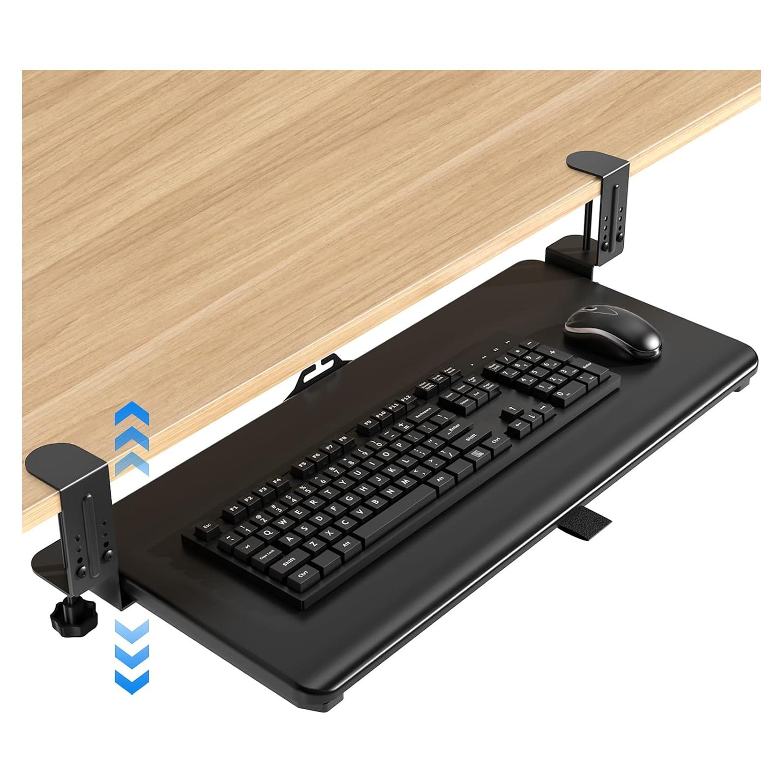 Bandeja para Teclado Rfiver Ajustable 65x33 cm Negra