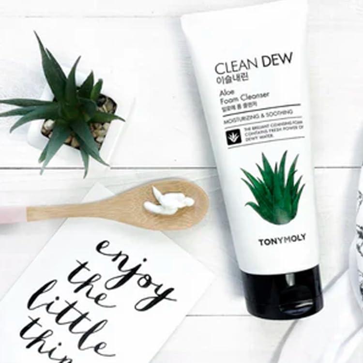 Limpiador Espumoso TONYMOLY Clean Dew Aloe 180g