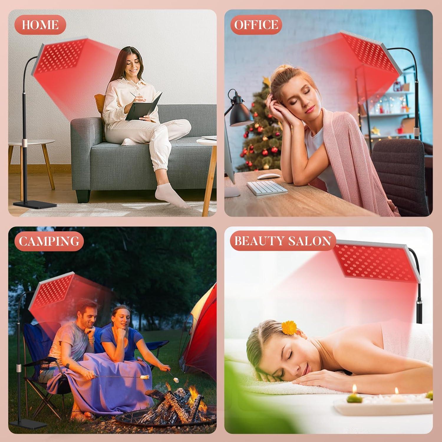 Panel de Terapia de Luz Roja Venoya 150 LEDs 660nm 850nm