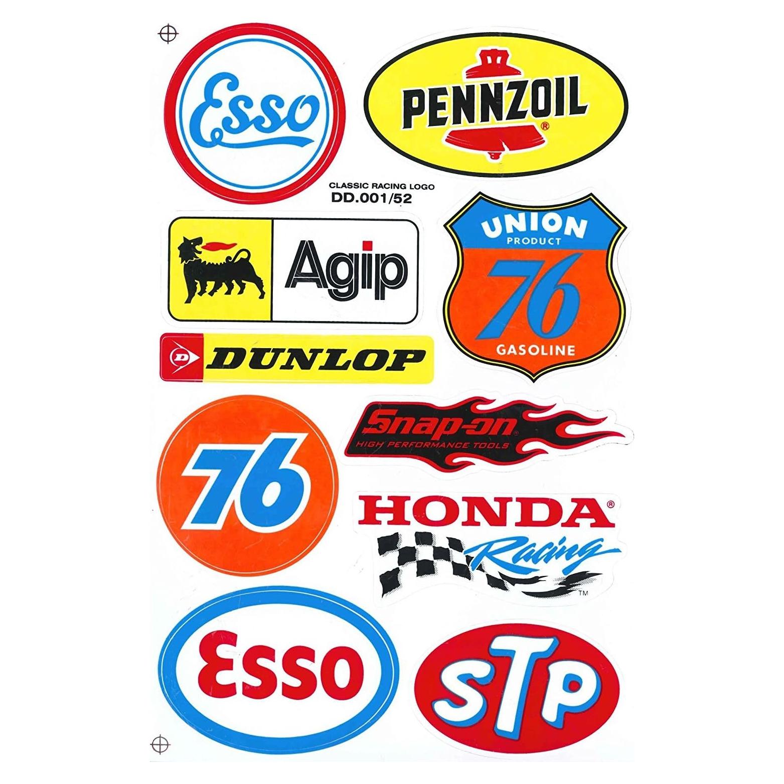 Calcomanías Motocross Racing Sponsor C214 - 280x170mm