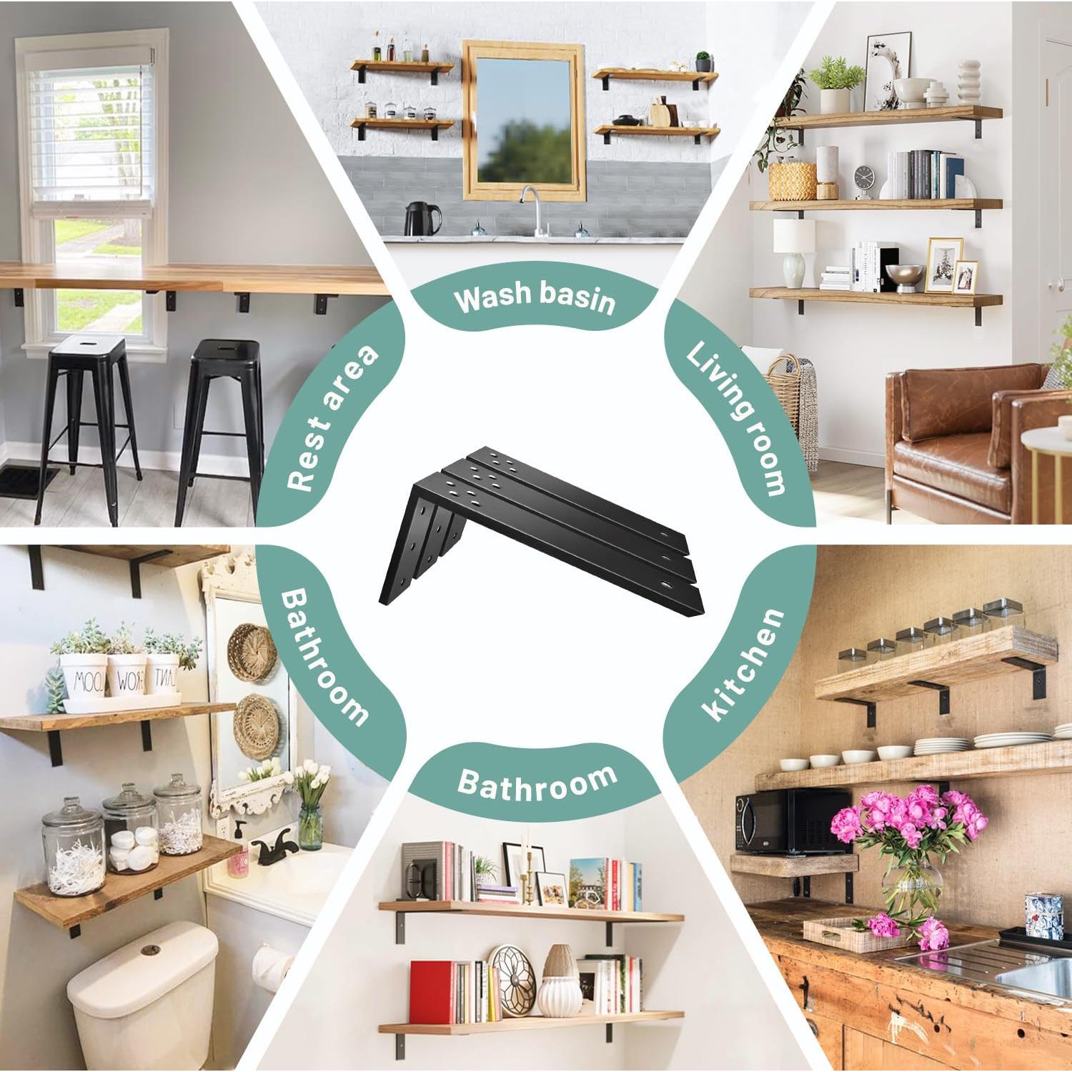 Soportes de Encimera en L WINKER 10" x 6" x 2.5" 2 Paquete