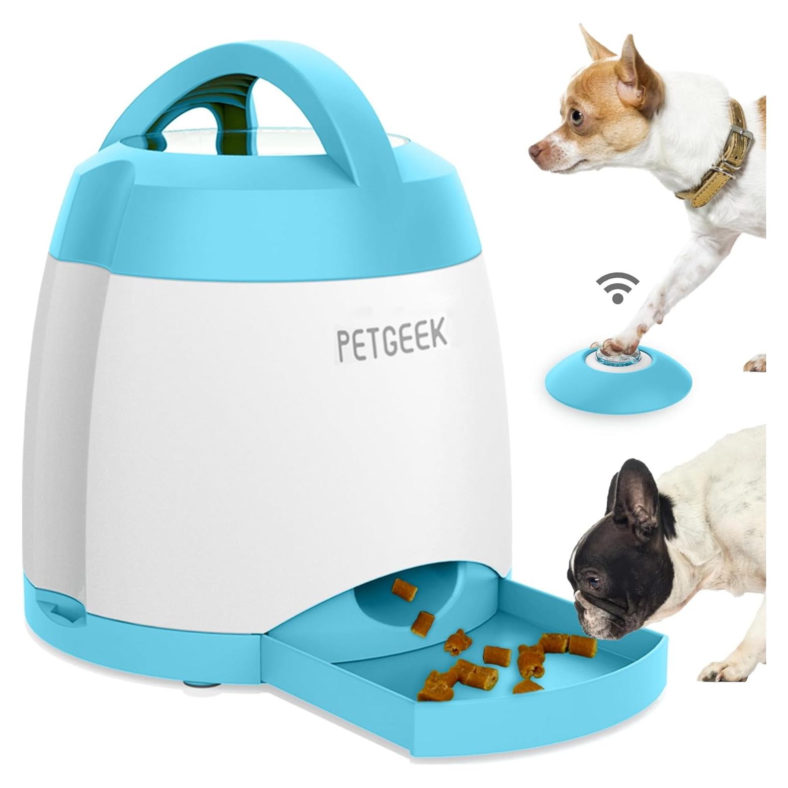 Dispensador de Golosinas Automático para Perros PETGEEK Azul