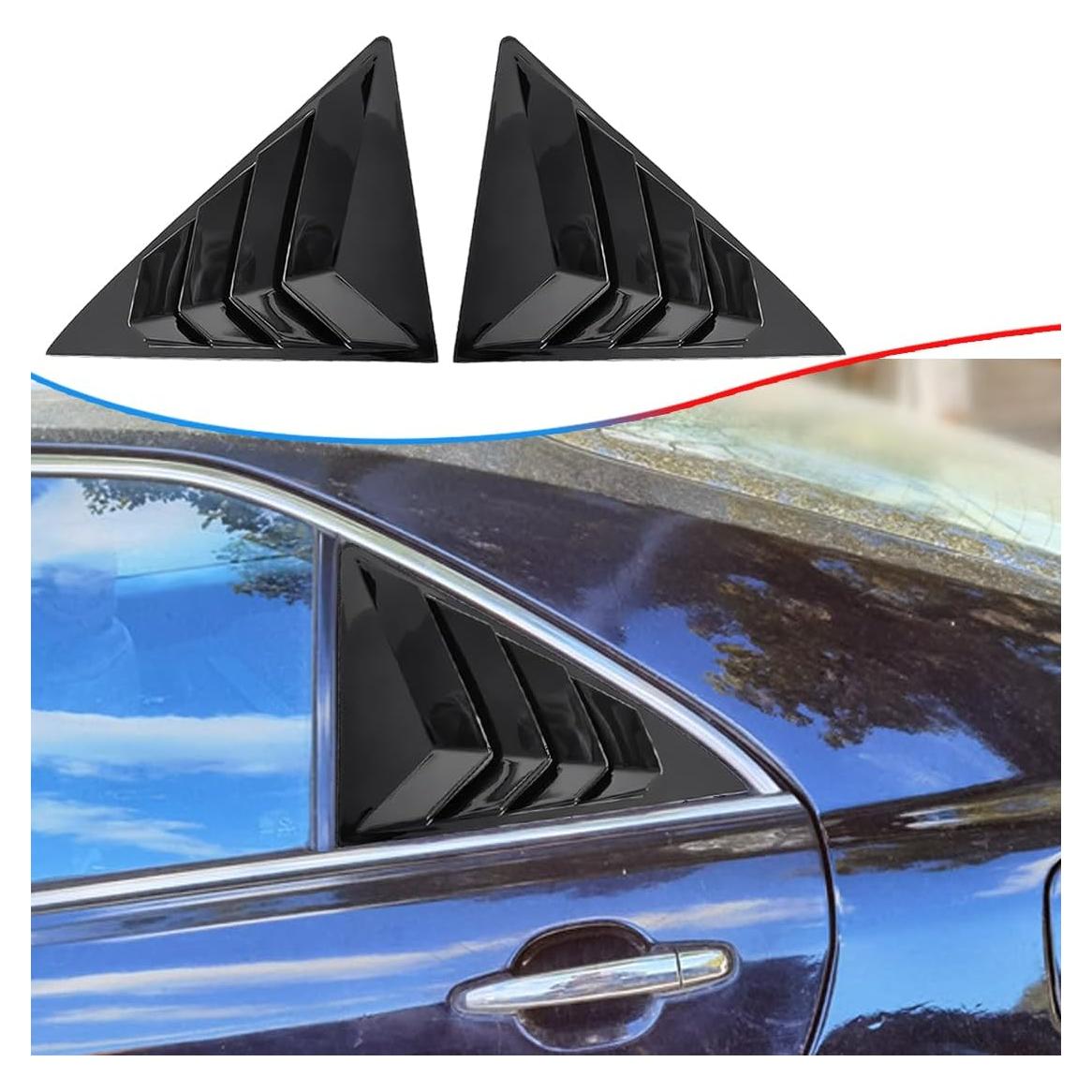 Persianas de Ventana MUXEE para Toyota Camry 2006-2011 - ABS Negro Brillante