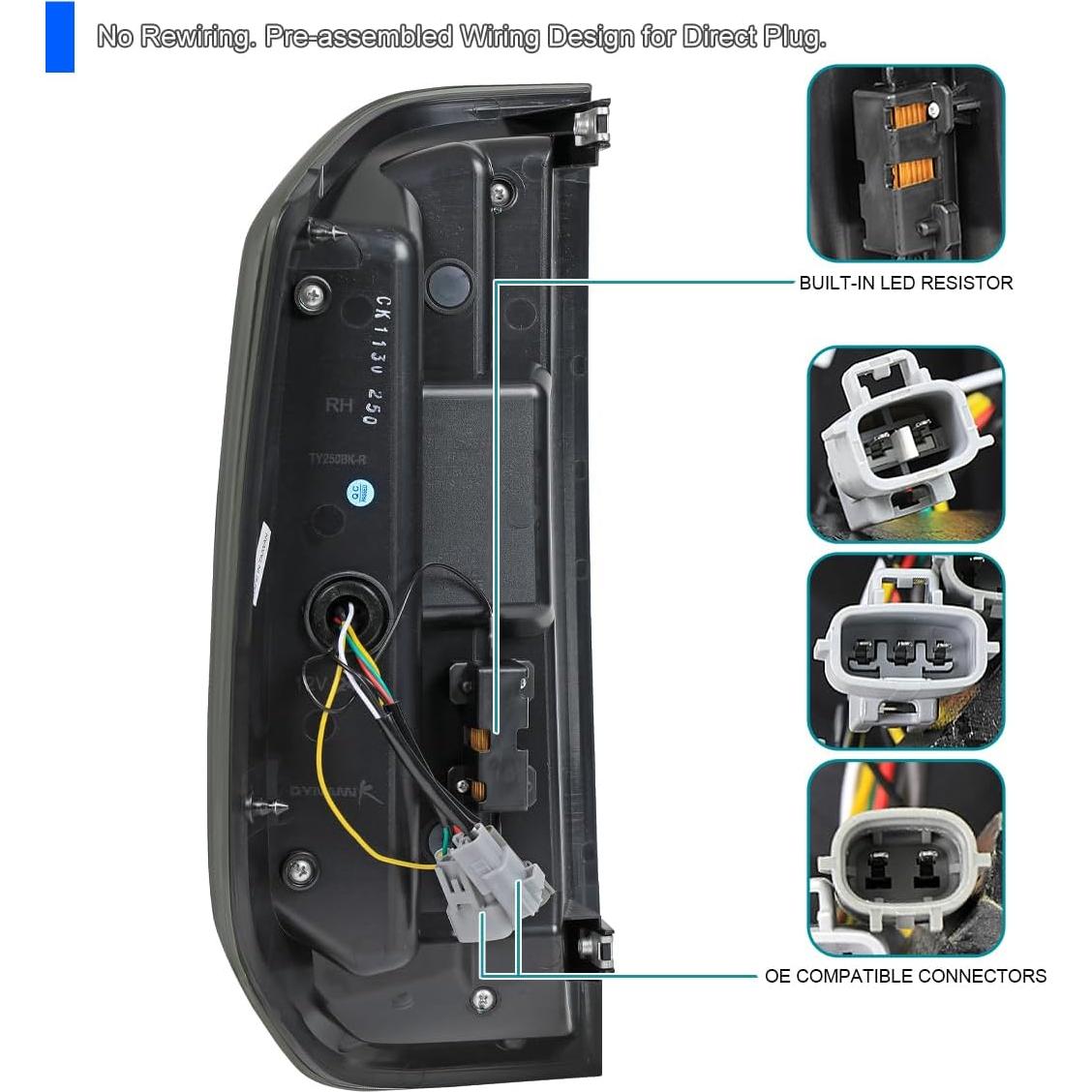 Faros Traseros LED SPEC-D TUNING para Toyota Tundra 2014-2021