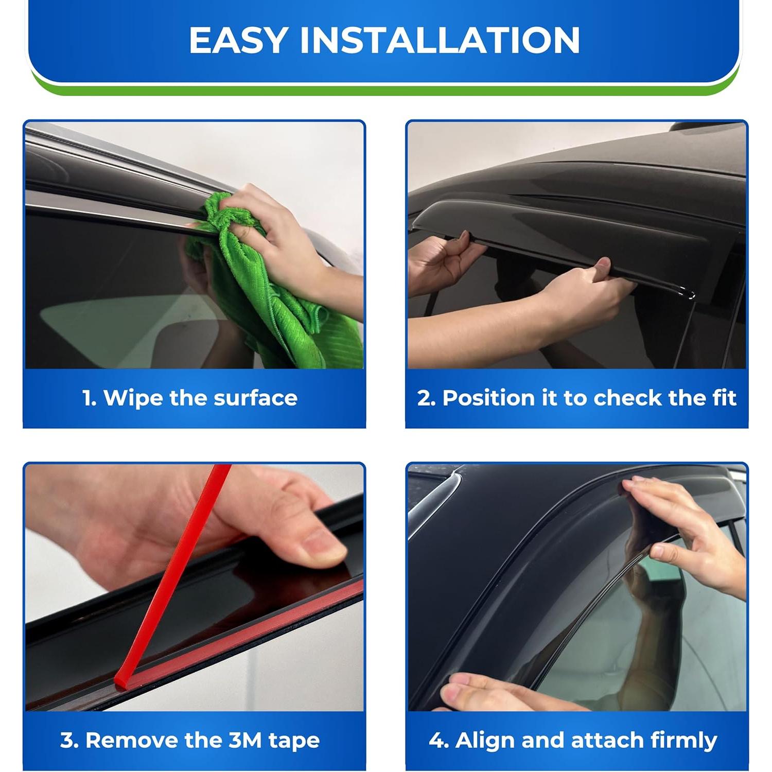 Visera de Ventana KPY para Audi A3 Hatchback 2003-2013