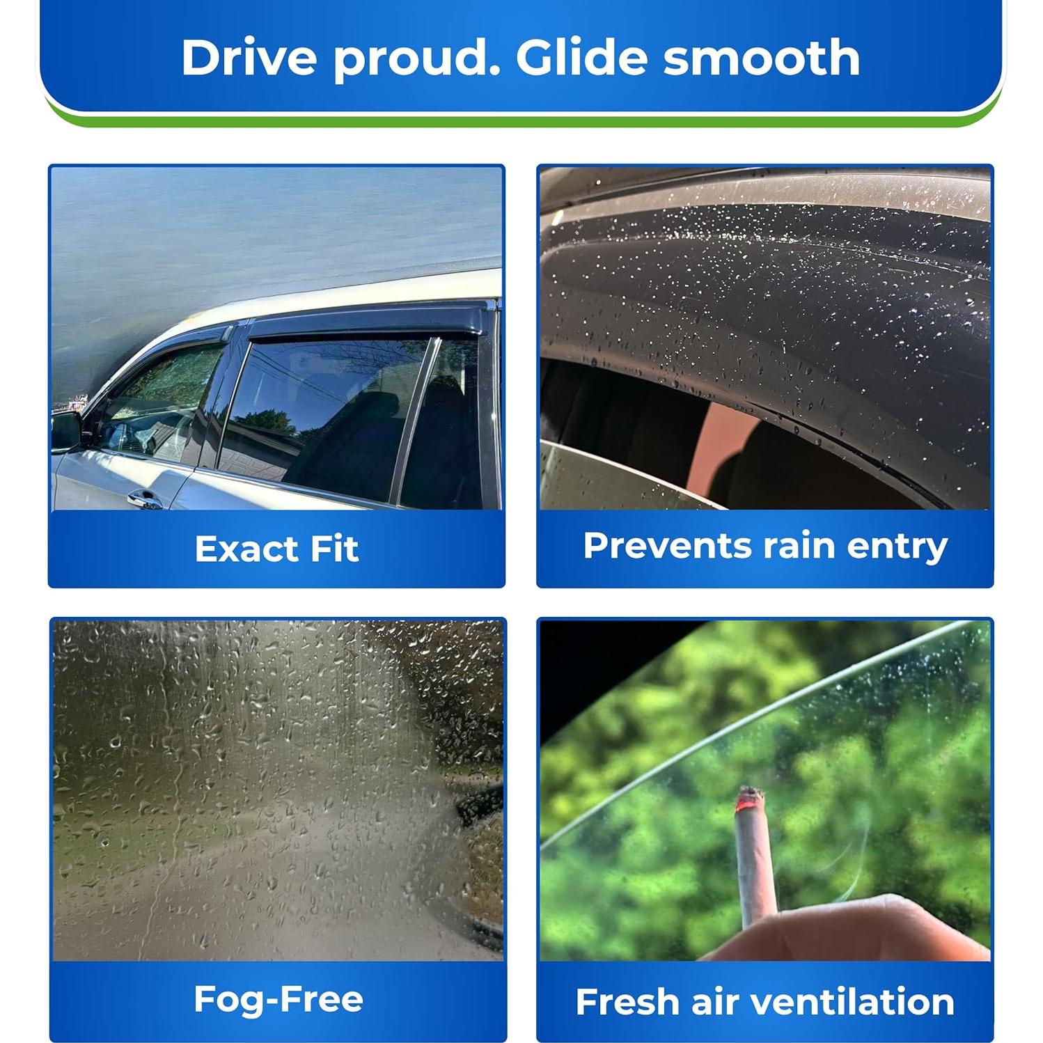 Viseras de Ventana KPY para Audi Q5 2009-2017, 4 Piezas