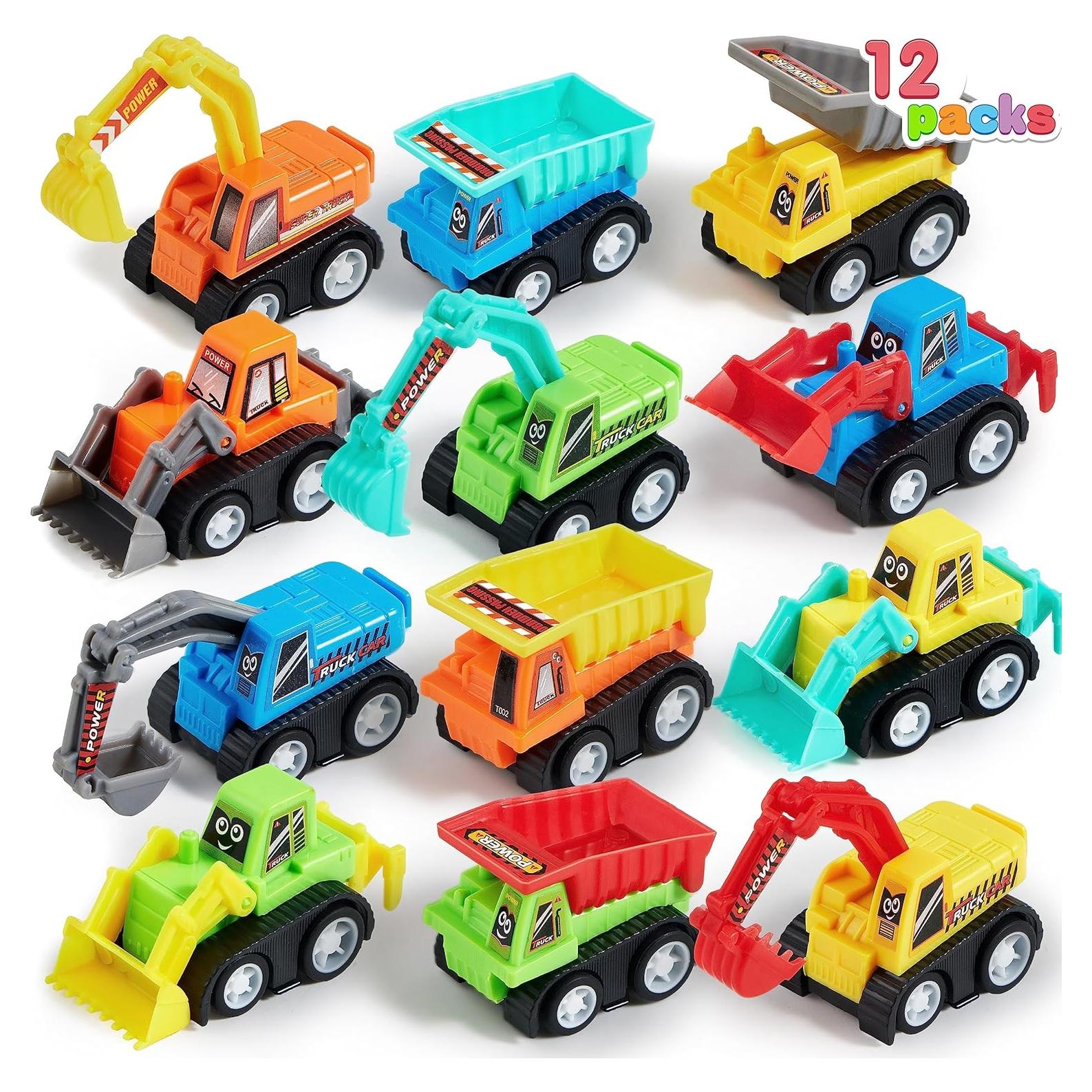 Juego de 12 Mini Coches de Construcción Joyin - Juguetes Divertidos