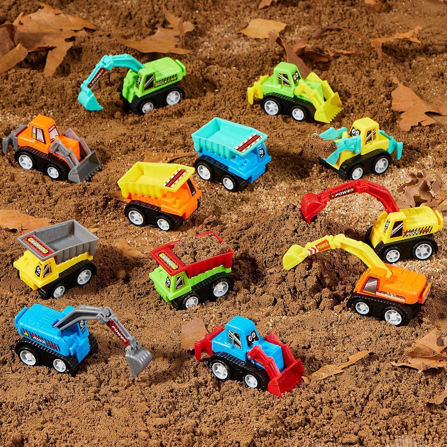 Juego de 12 Mini Coches de Construcción Joyin - Juguetes Divertidos