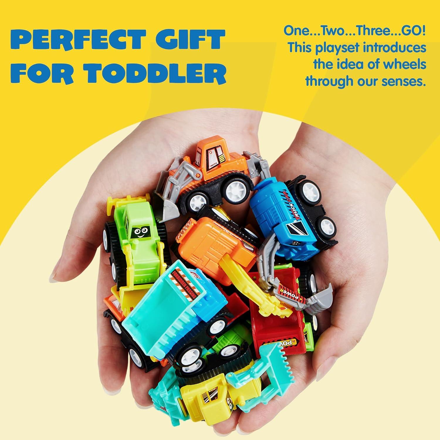 Juego de 12 Mini Coches de Construcción Joyin - Juguetes Divertidos