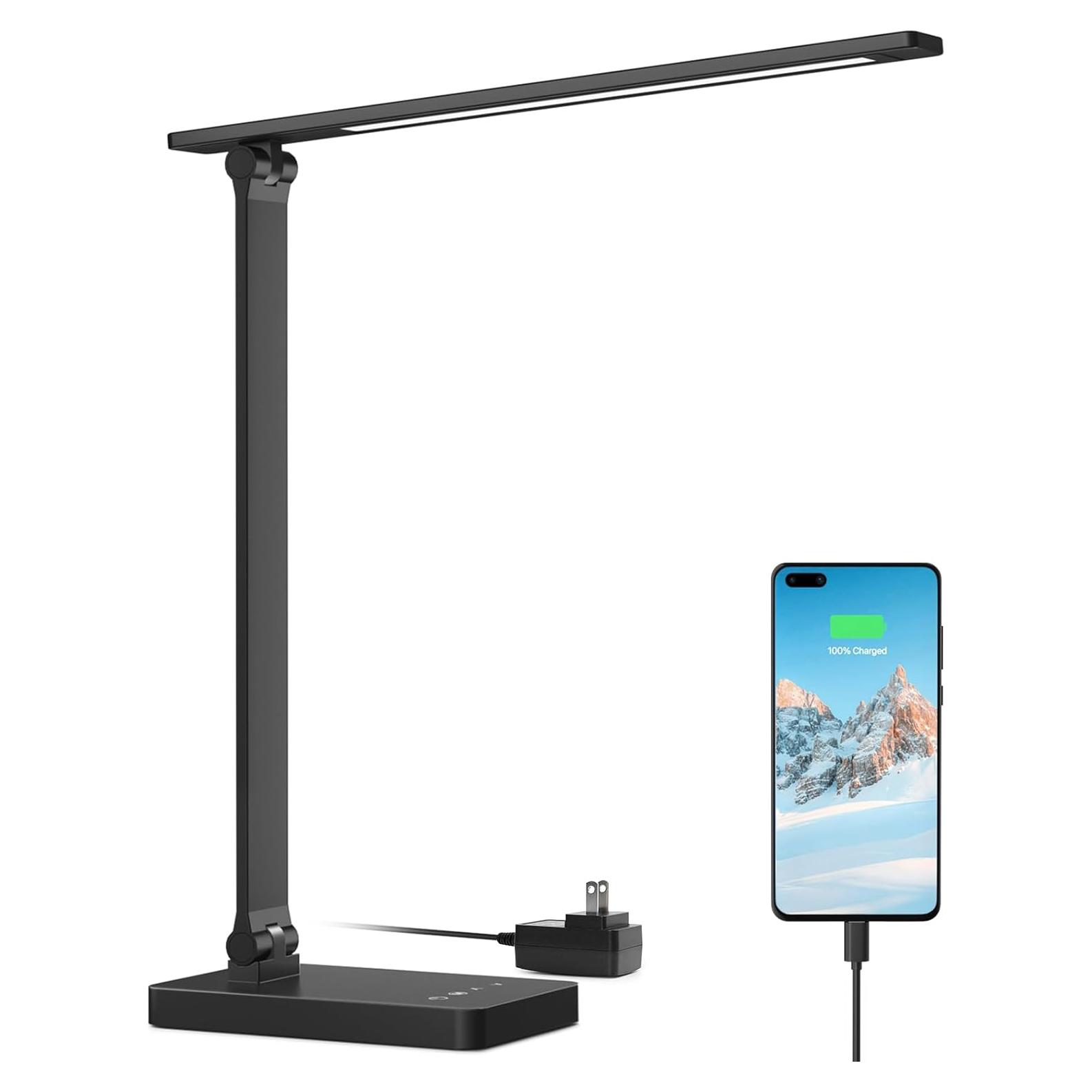 Lámpara de Escritorio LED Lepro con USB Dimmable 3 Modos