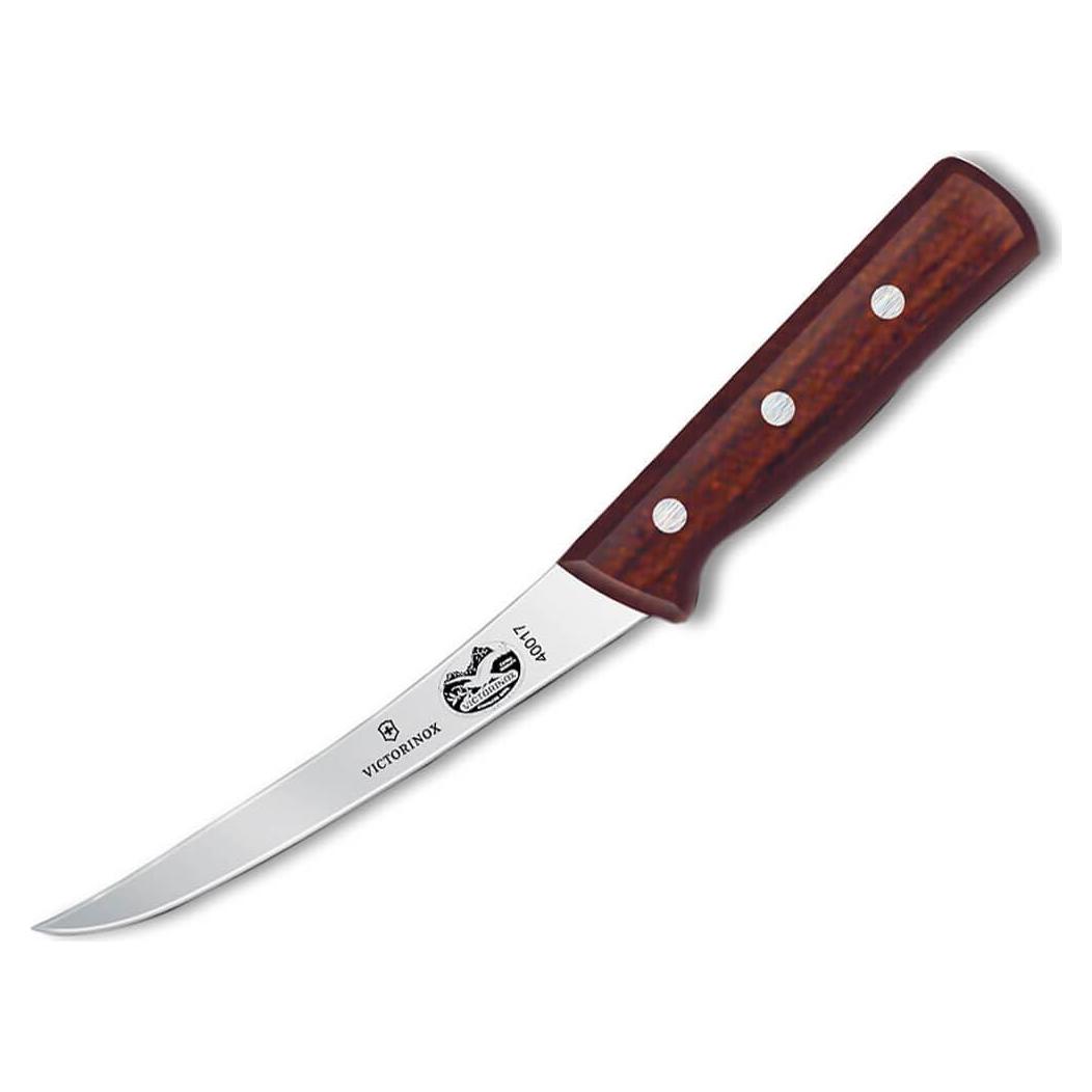 Cuchillo de Deshuesar Victorinox 15 cm Hoja Curvada Mango Madera