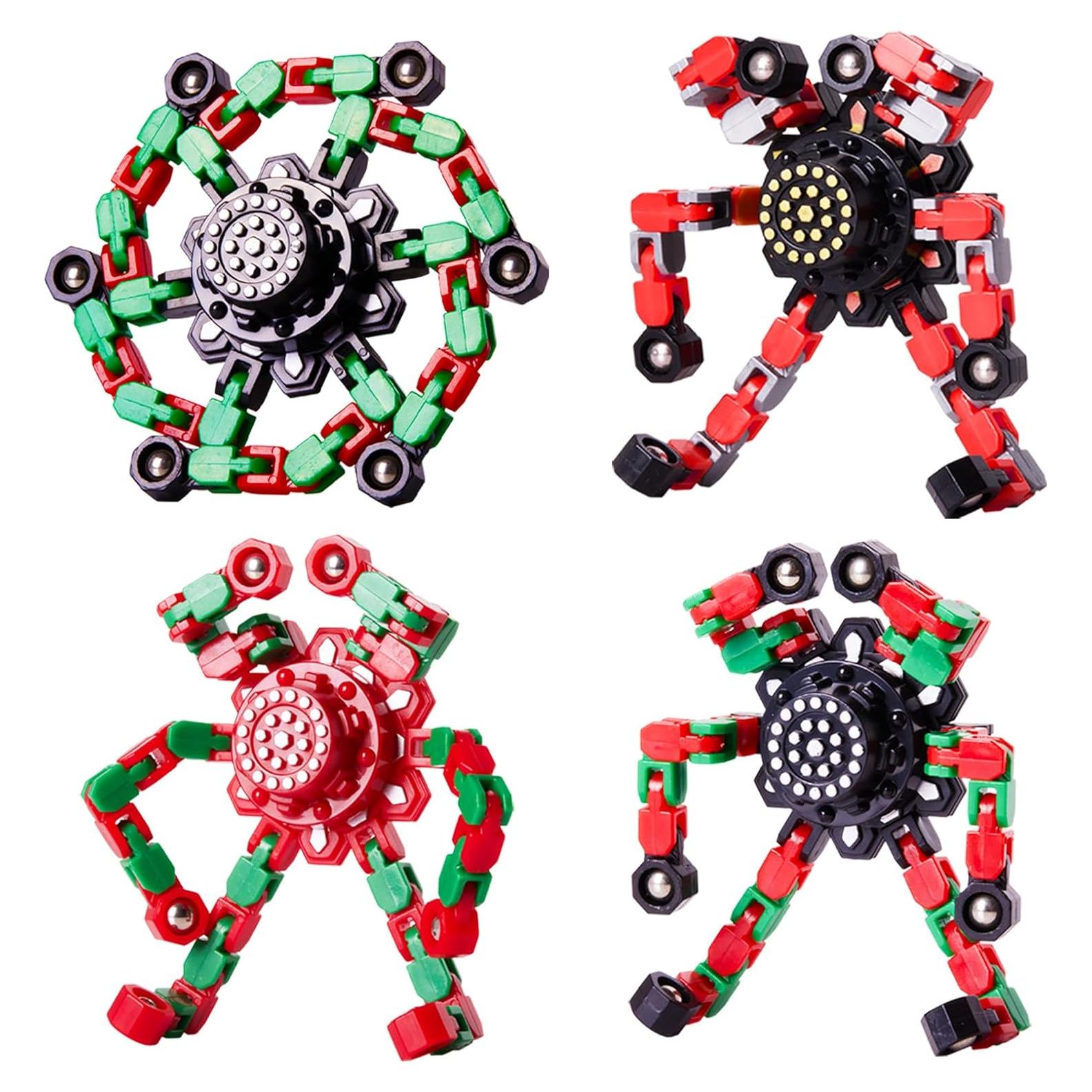 Spinners Antiestrés Navideños Gokeey 4 Piezas 11.94 cm