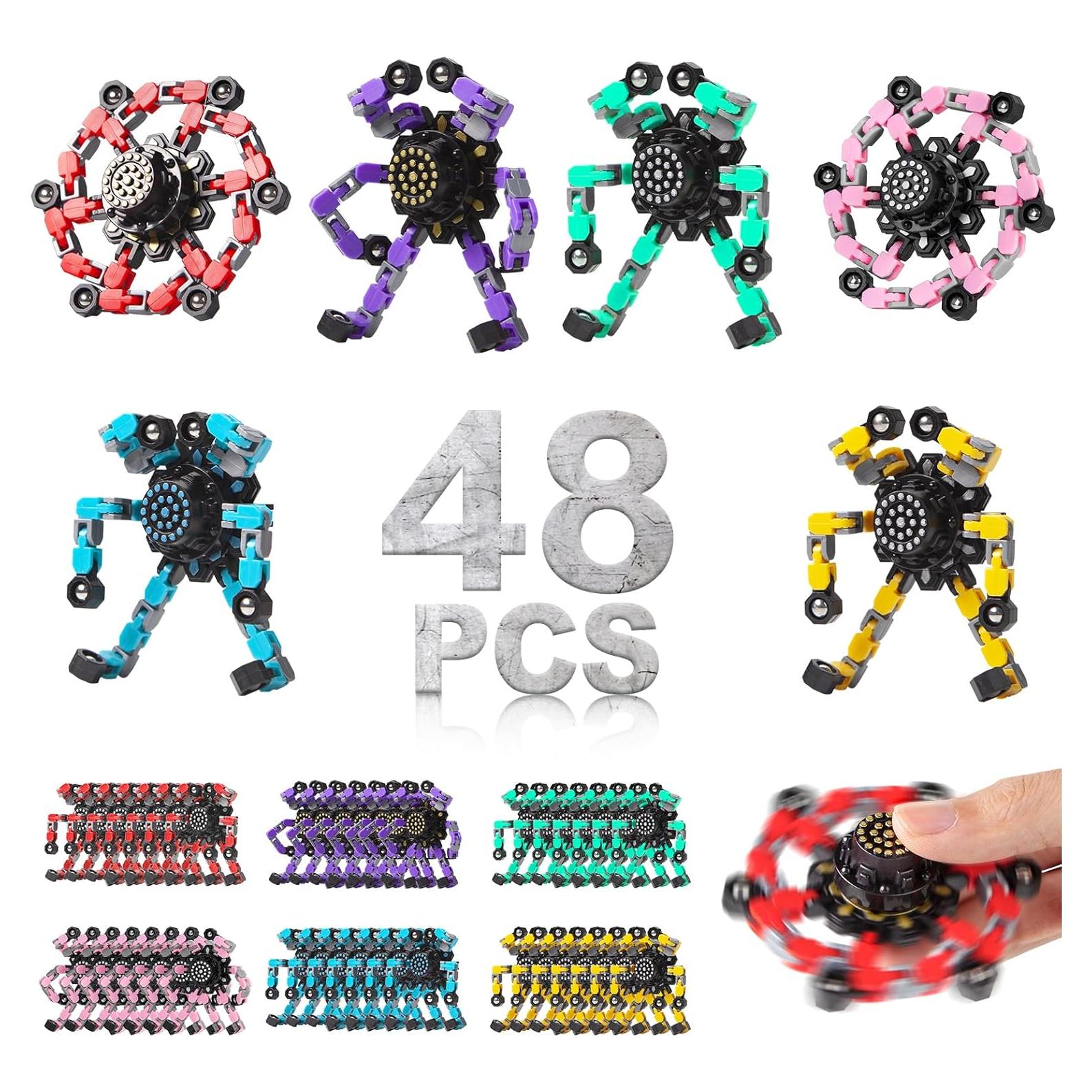 Spinners Antiestrés Transformables Gokeey 4-Pack Juguetes
